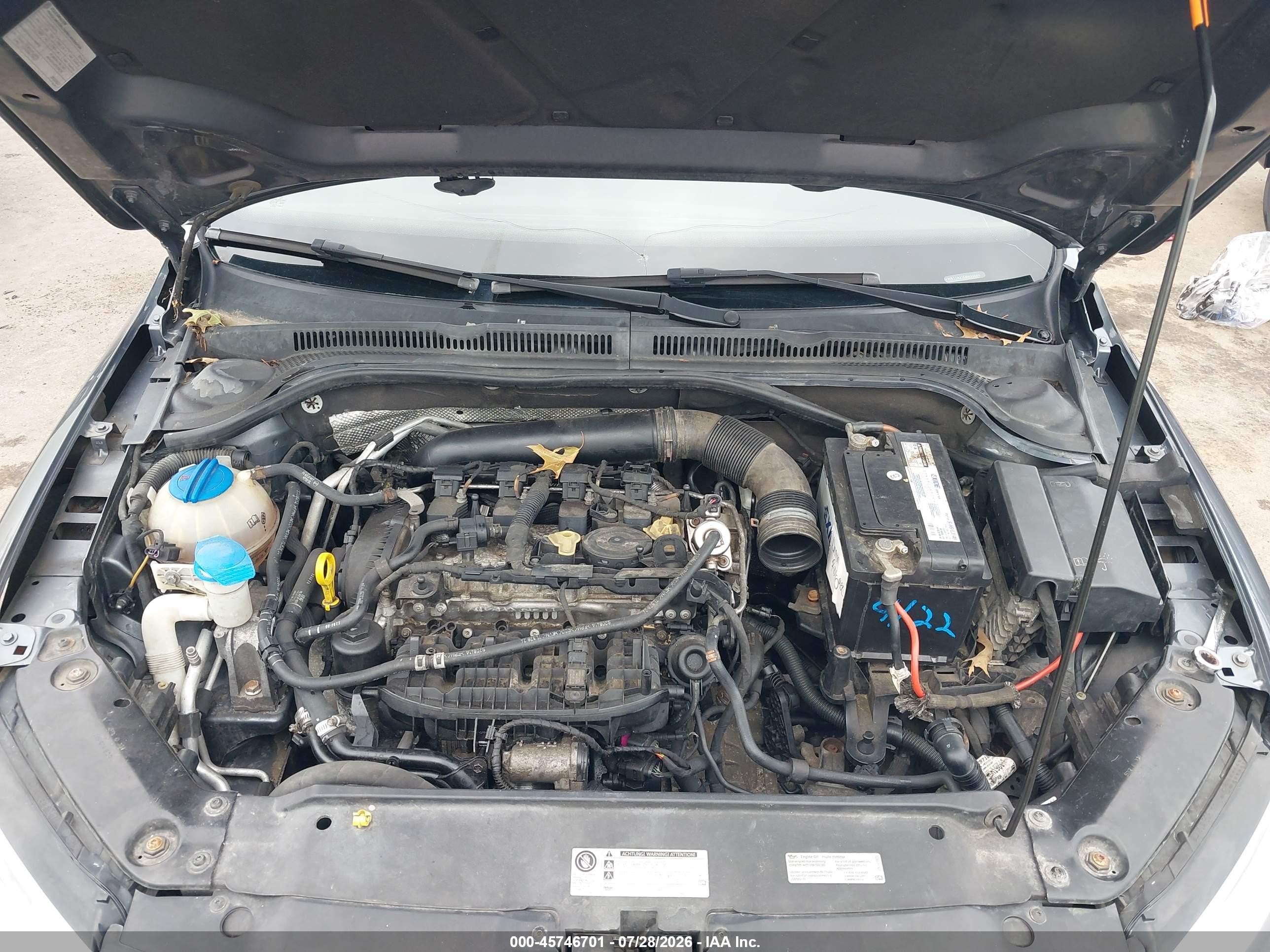 2014 Volkswagen Jetta 1.8t Se Gray vin: 3VWB17AJ2EM432046