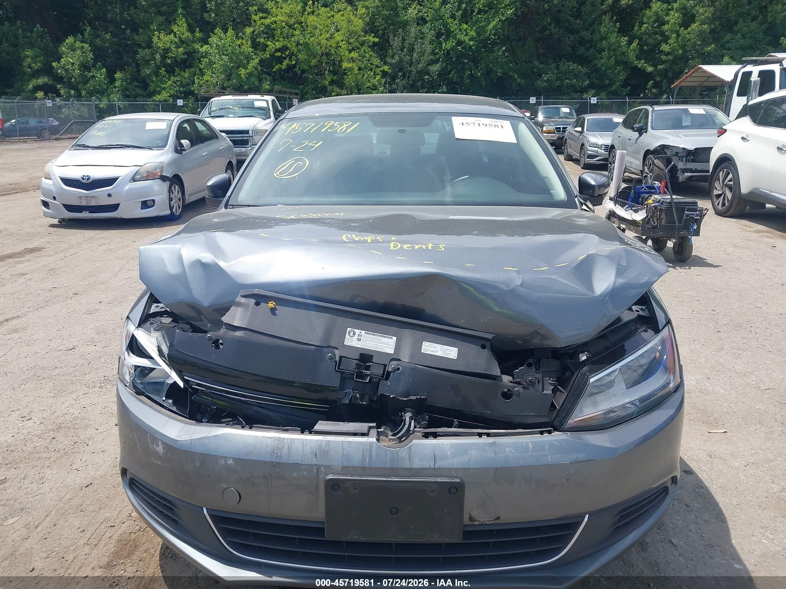 2014 Volkswagen Jetta 1.8t Se Gray vin: 3VWB17AJ3EM287051