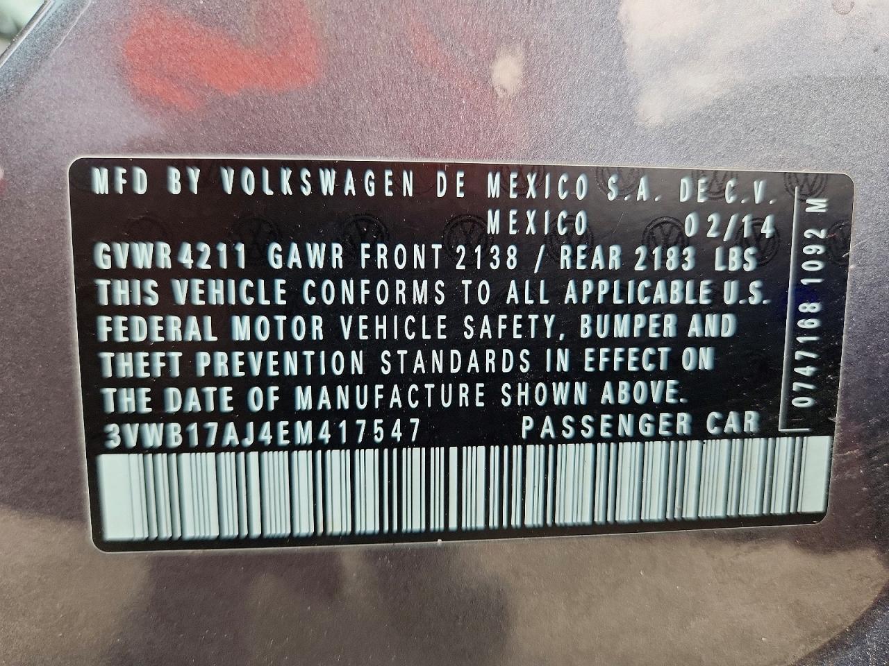 2014 Volkswagen Jetta Se Gray vin: 3VWB17AJ4EM417547