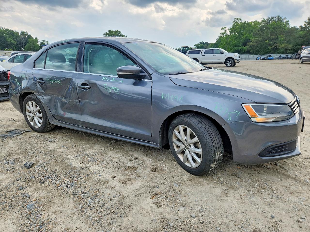 2014 Volkswagen Jetta Se Gray vin: 3VWB17AJ4EM417547