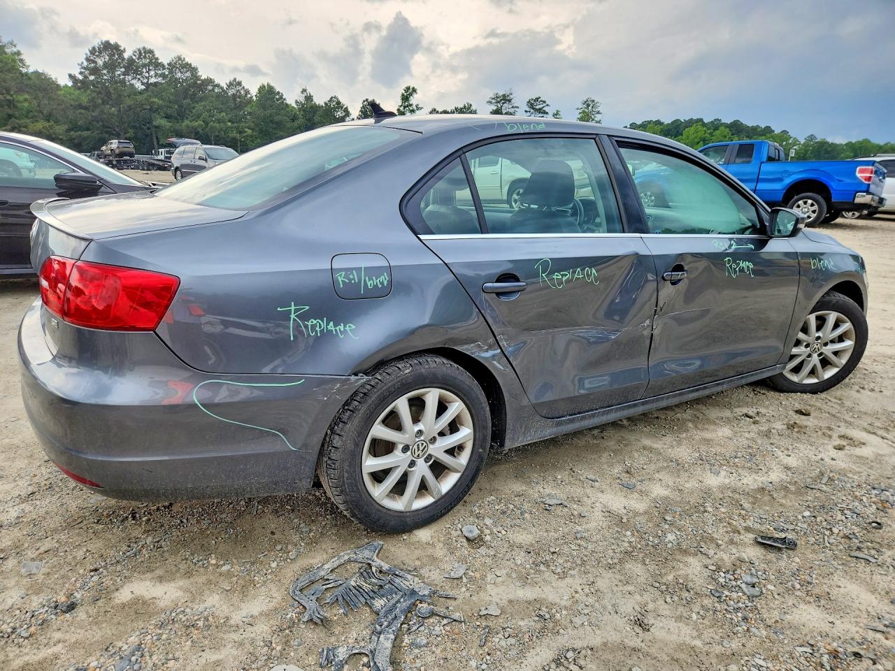 2014 Volkswagen Jetta Se Gray vin: 3VWB17AJ4EM417547