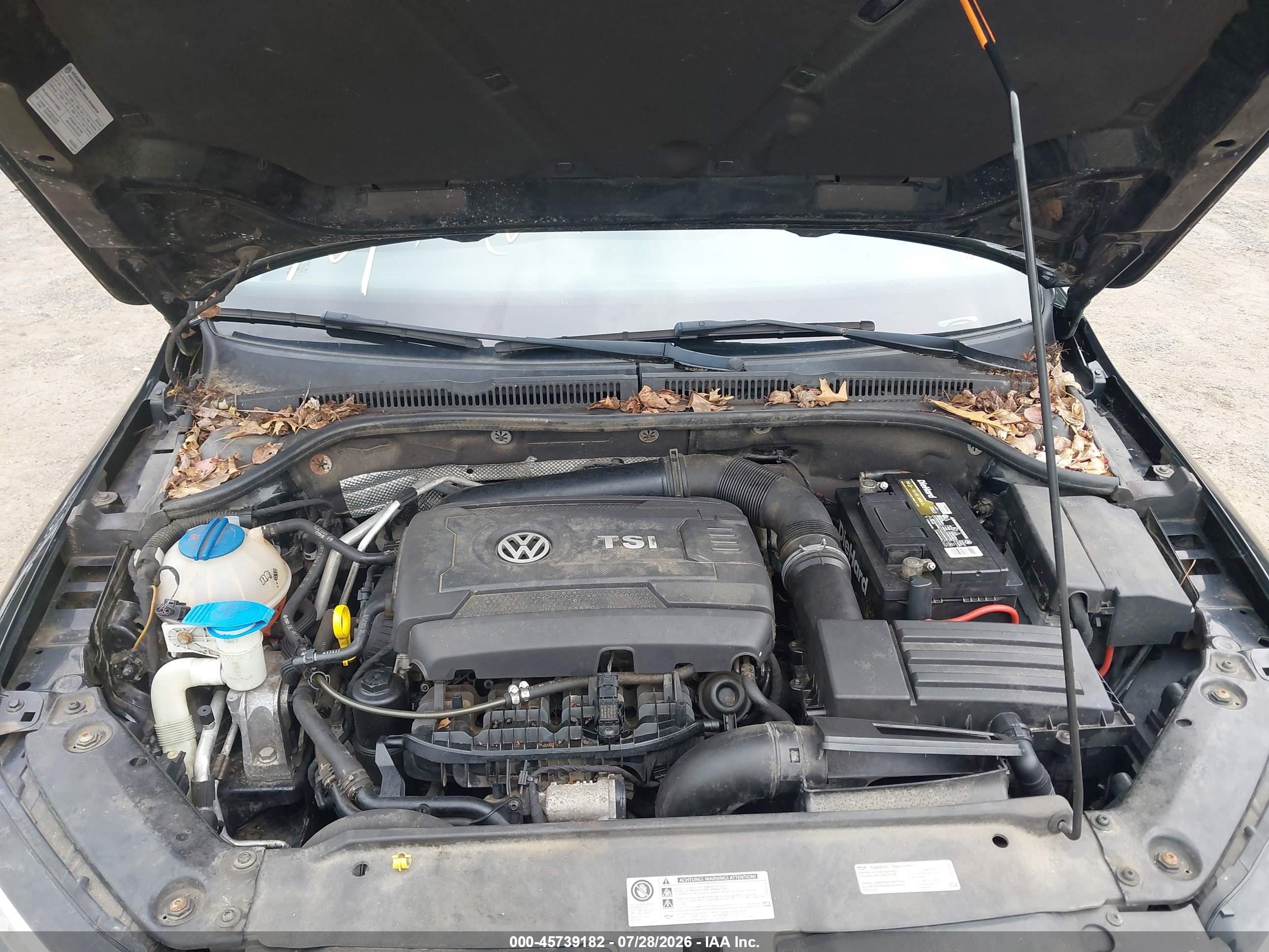 2014 Volkswagen Jetta 1.8t Se Black vin: 3VWB17AJ5EM439248