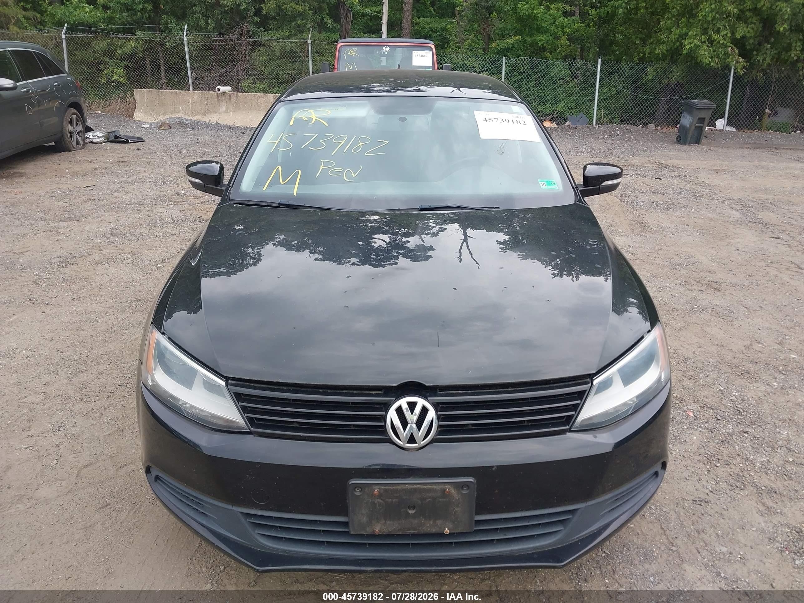 2014 Volkswagen Jetta 1.8t Se Black vin: 3VWB17AJ5EM439248