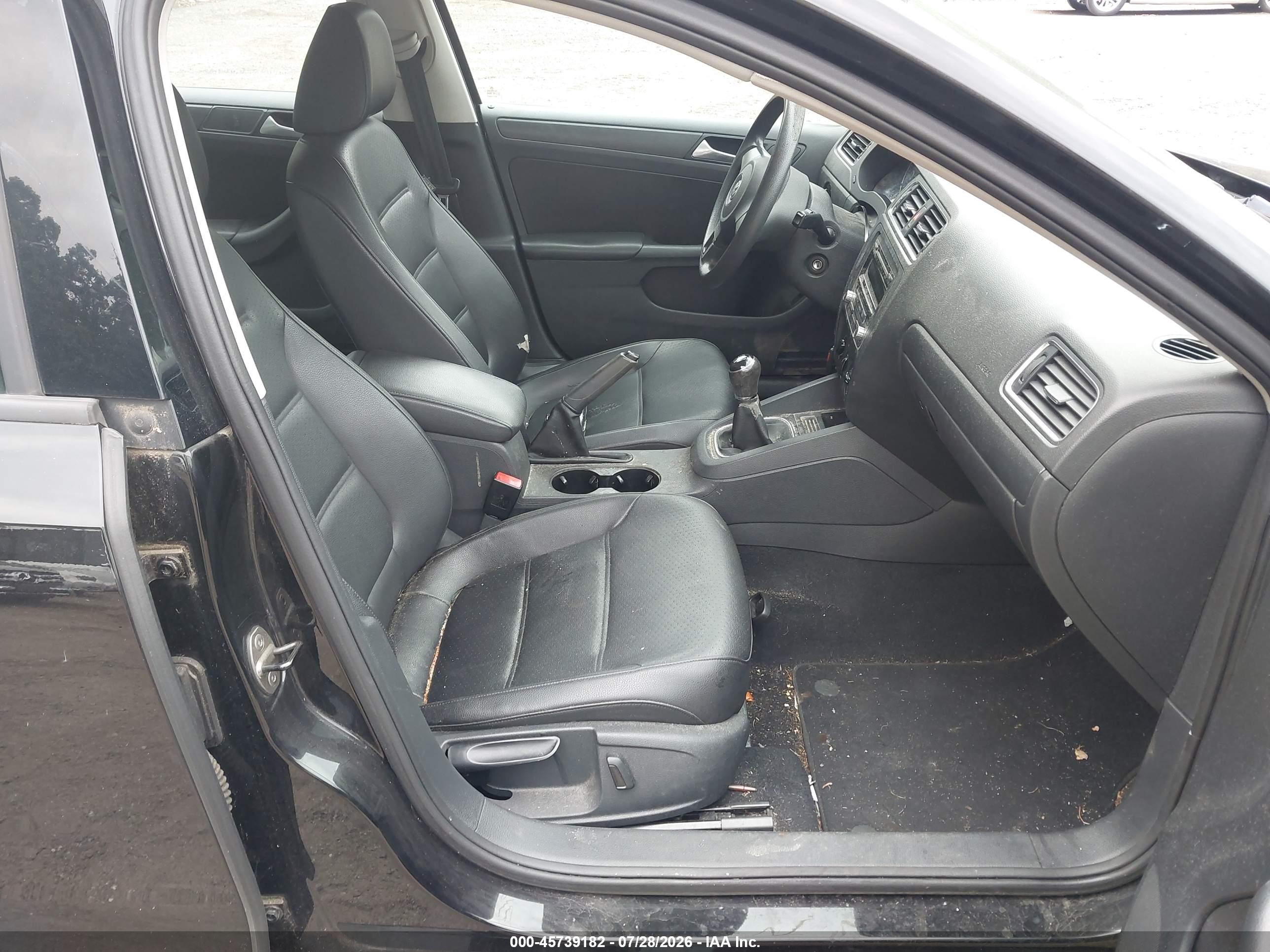 2014 Volkswagen Jetta 1.8t Se Black vin: 3VWB17AJ5EM439248