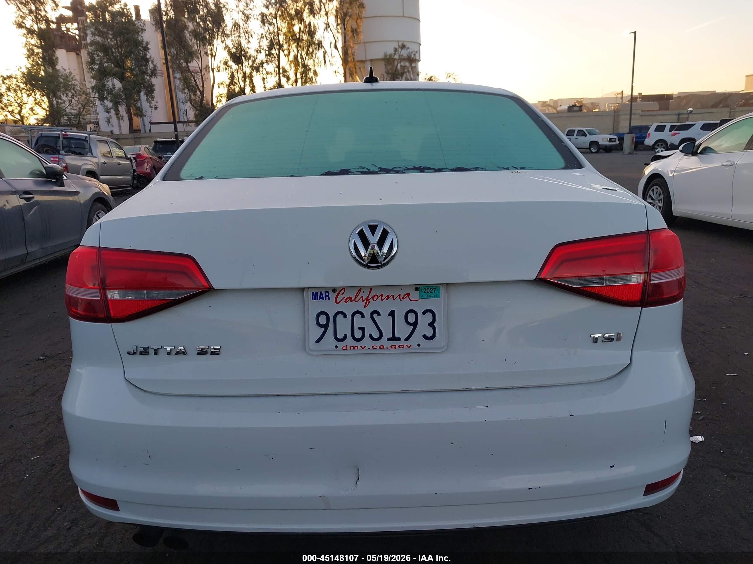 2015 Volkswagen Jetta 1.8t Se White vin: 3VWB17AJ5FM274271
