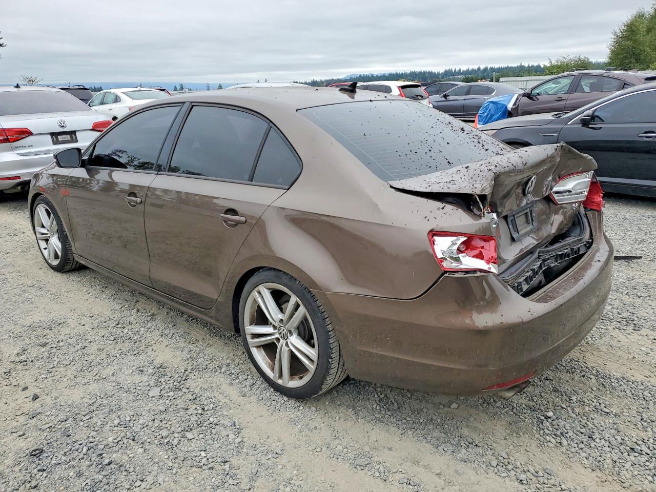 2014 Volkswagen Jetta Se Brown vin: 3VWB17AJ6EM432499