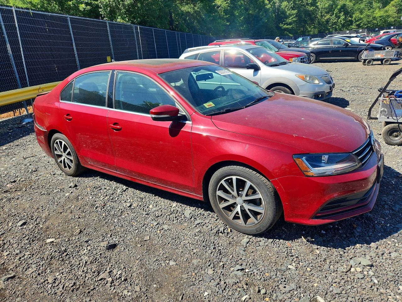 2017 Volkswagen Jetta Se Red vin: 3VWB67AJ8HM409926
