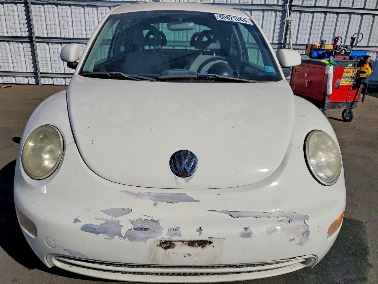 2000 Volkswagen New Beetle Gl White vin: 3VWBA21C0YM468018