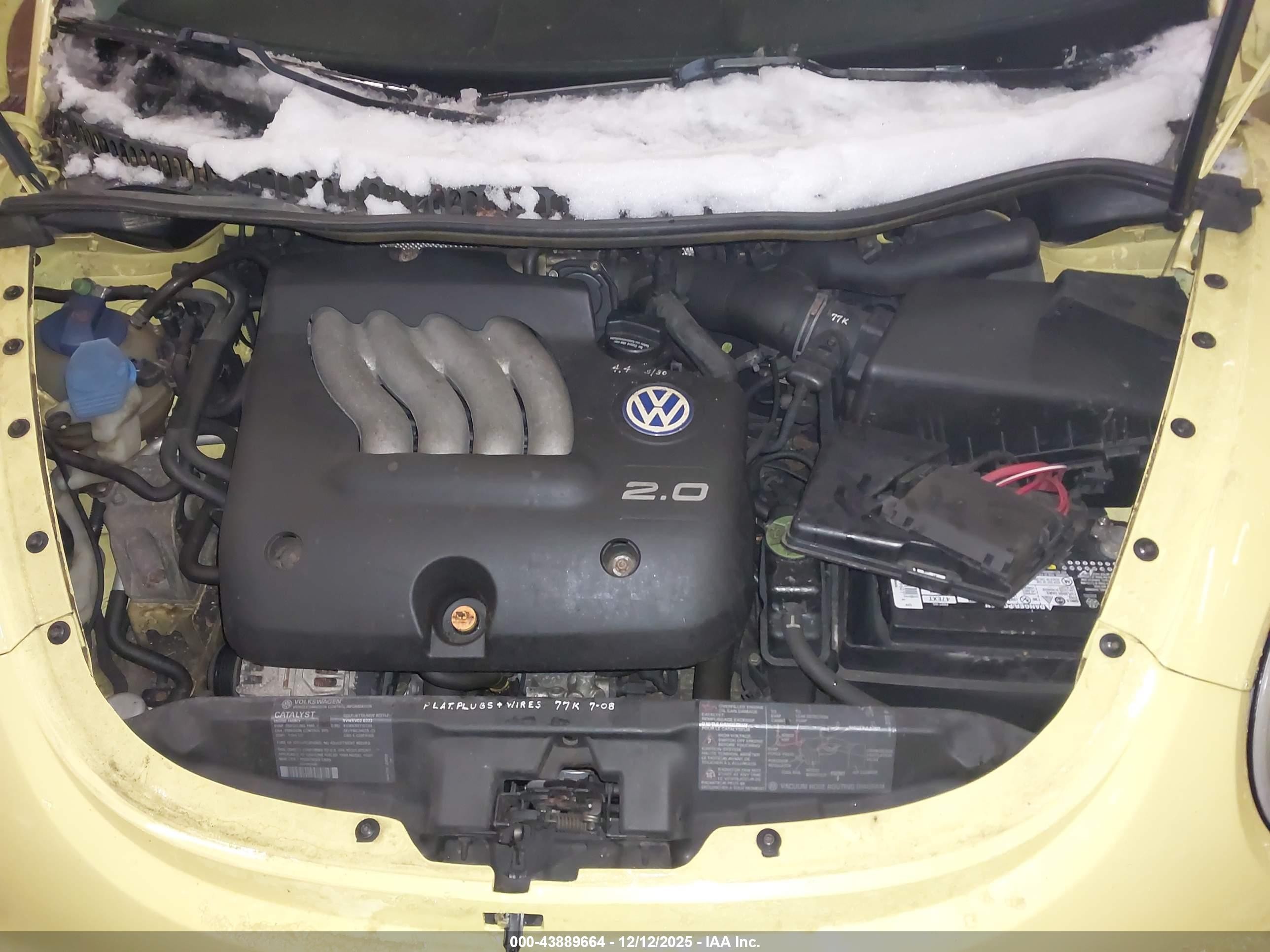 1999 Volkswagen New Beetle Gl Yellow vin: 3VWBA21C1XM453378