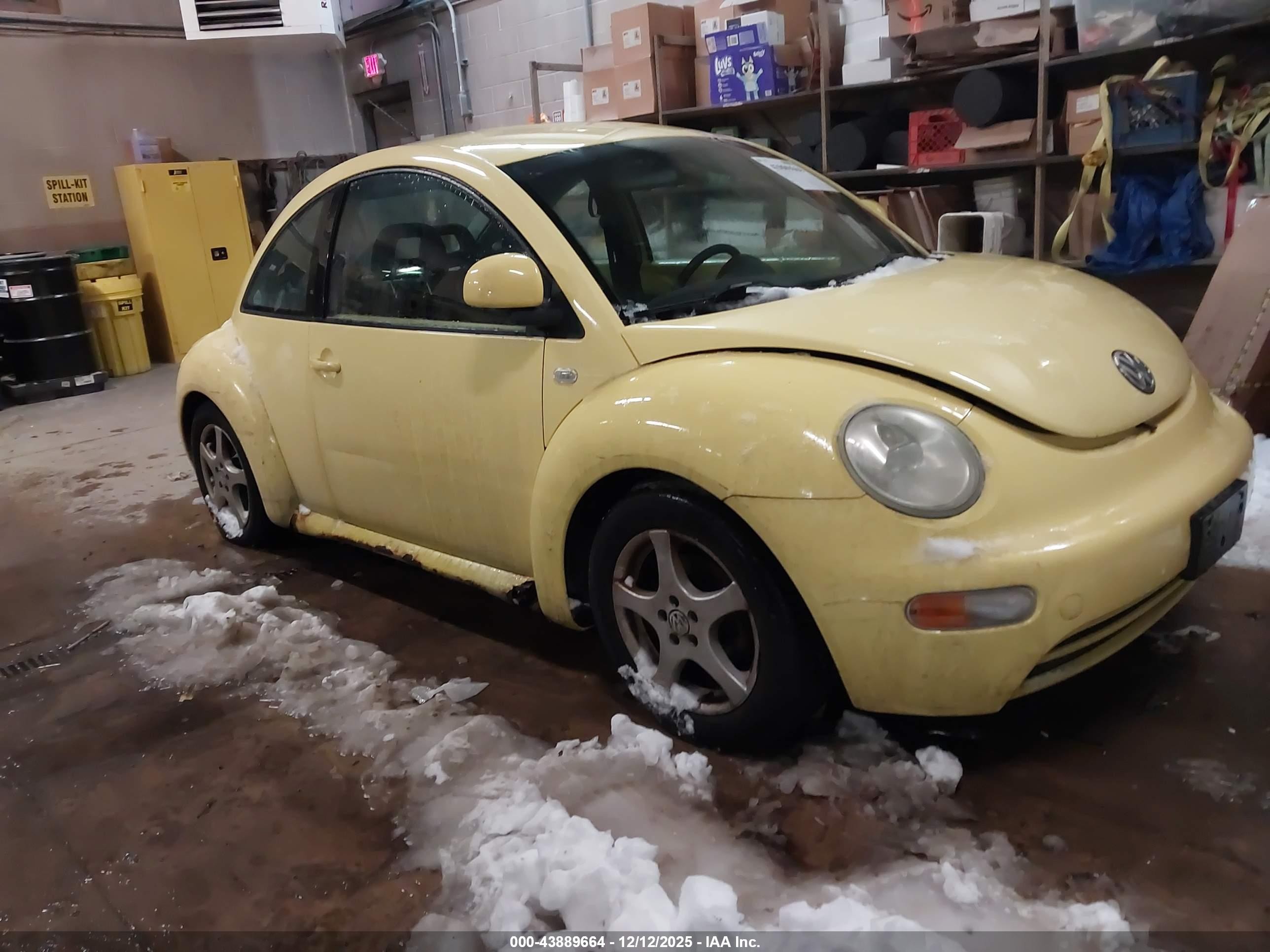 1999 Volkswagen New Beetle Gl Yellow vin: 3VWBA21C1XM453378