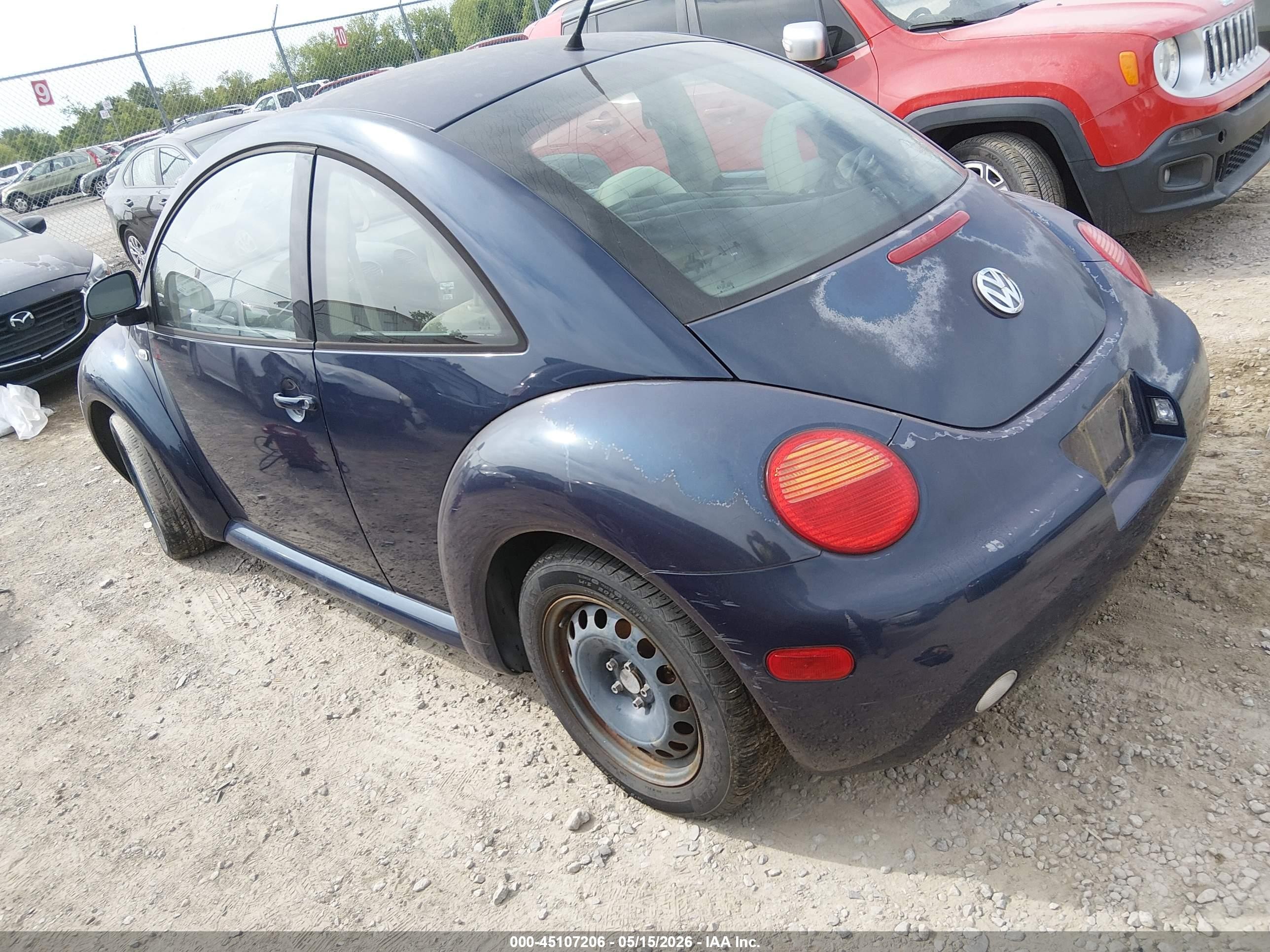 2000 Volkswagen New Beetle Gl Blue vin: 3VWBA21CXYM498417