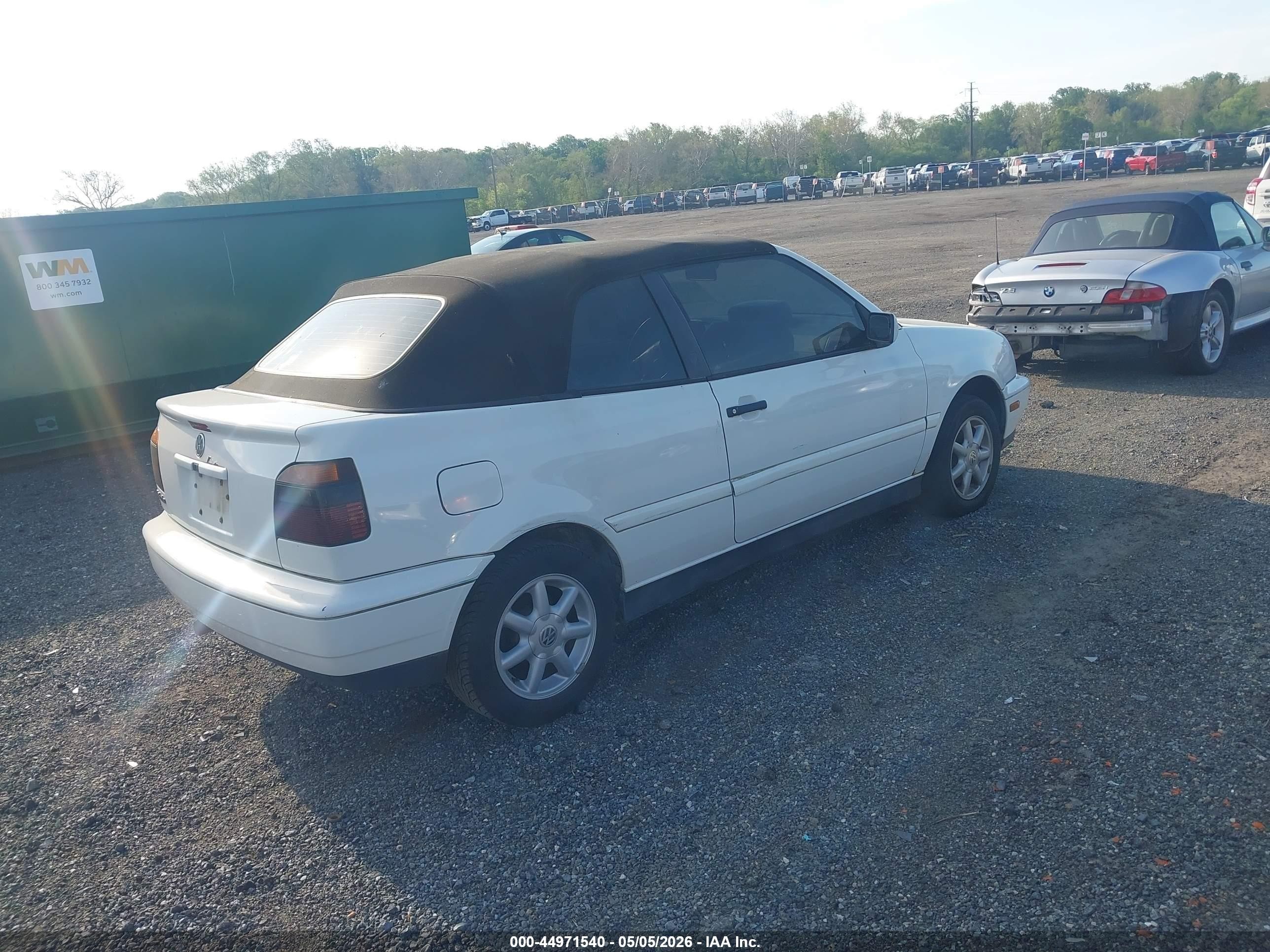 1998 Volkswagen Cabrio Gls White vin: 3VWBA61E3WM813130