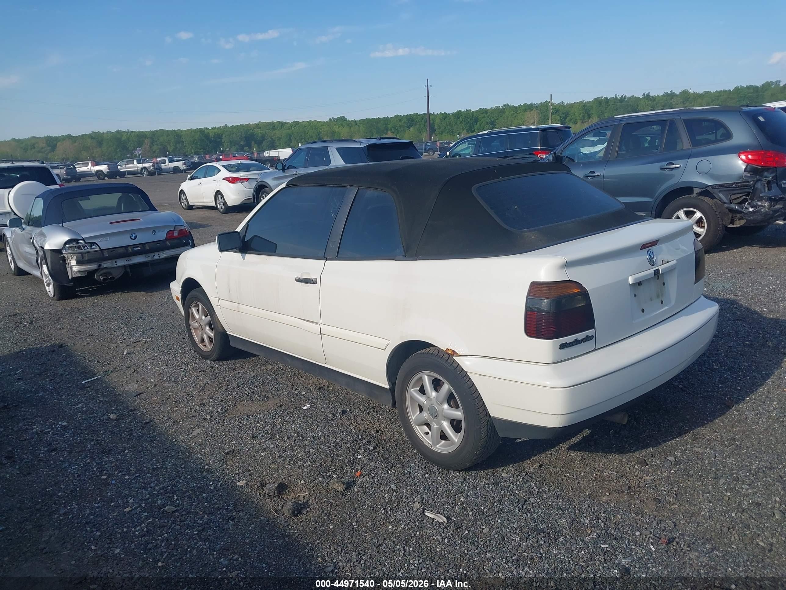 1998 Volkswagen Cabrio Gls White vin: 3VWBA61E3WM813130