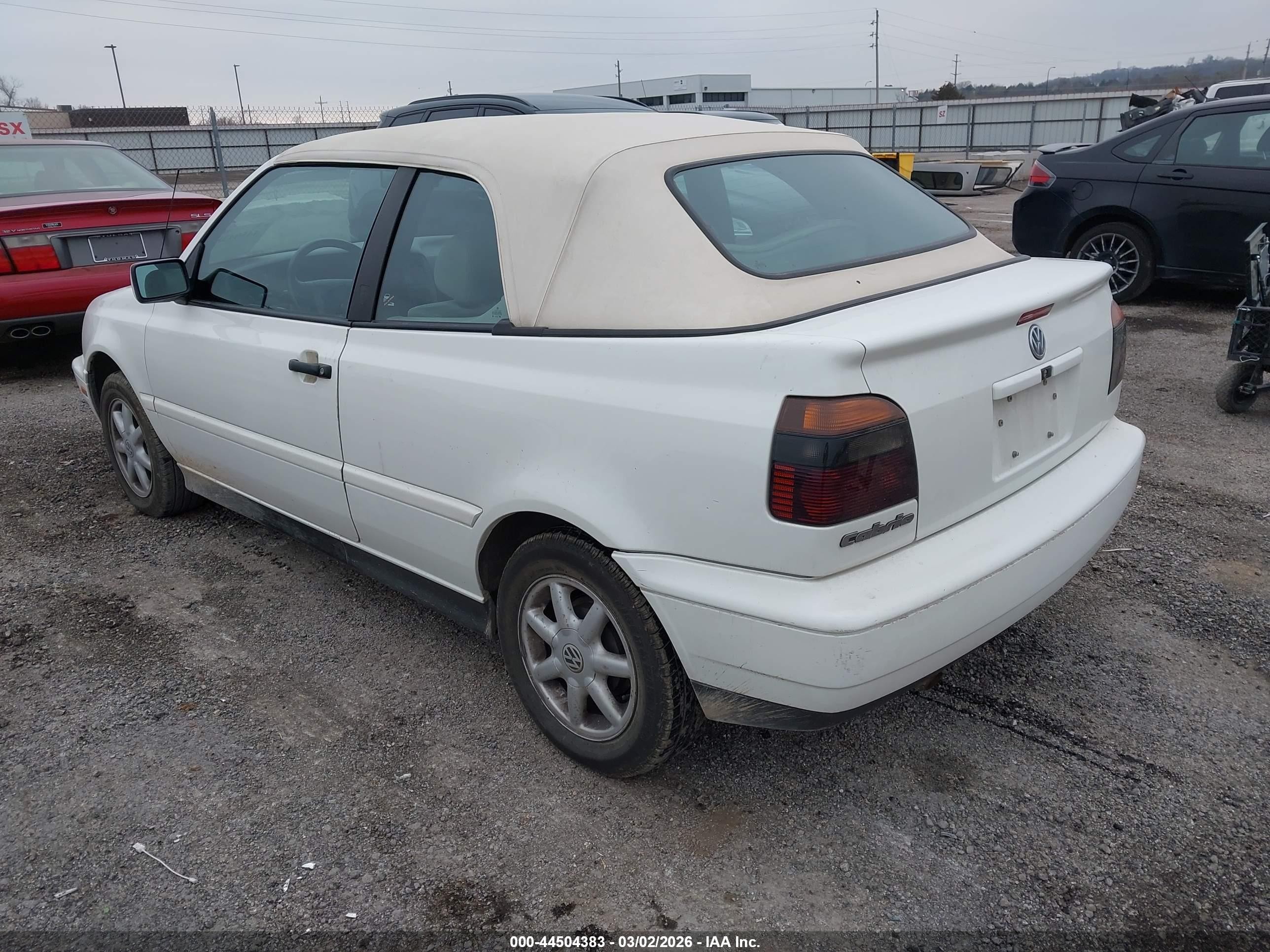 1998 Volkswagen Cabrio Gls White vin: 3VWBA81E6WM807995