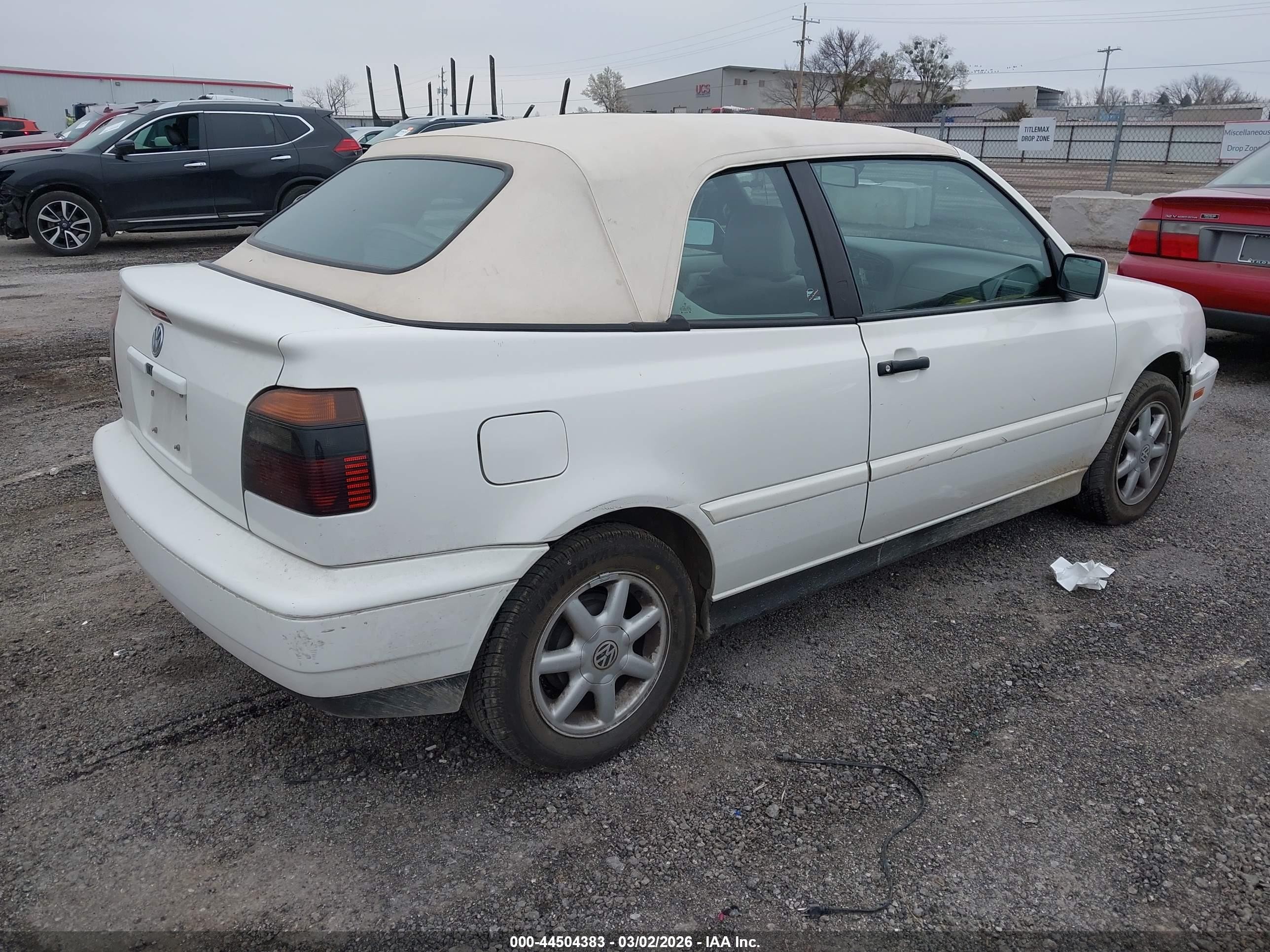 1998 Volkswagen Cabrio Gls White vin: 3VWBA81E6WM807995