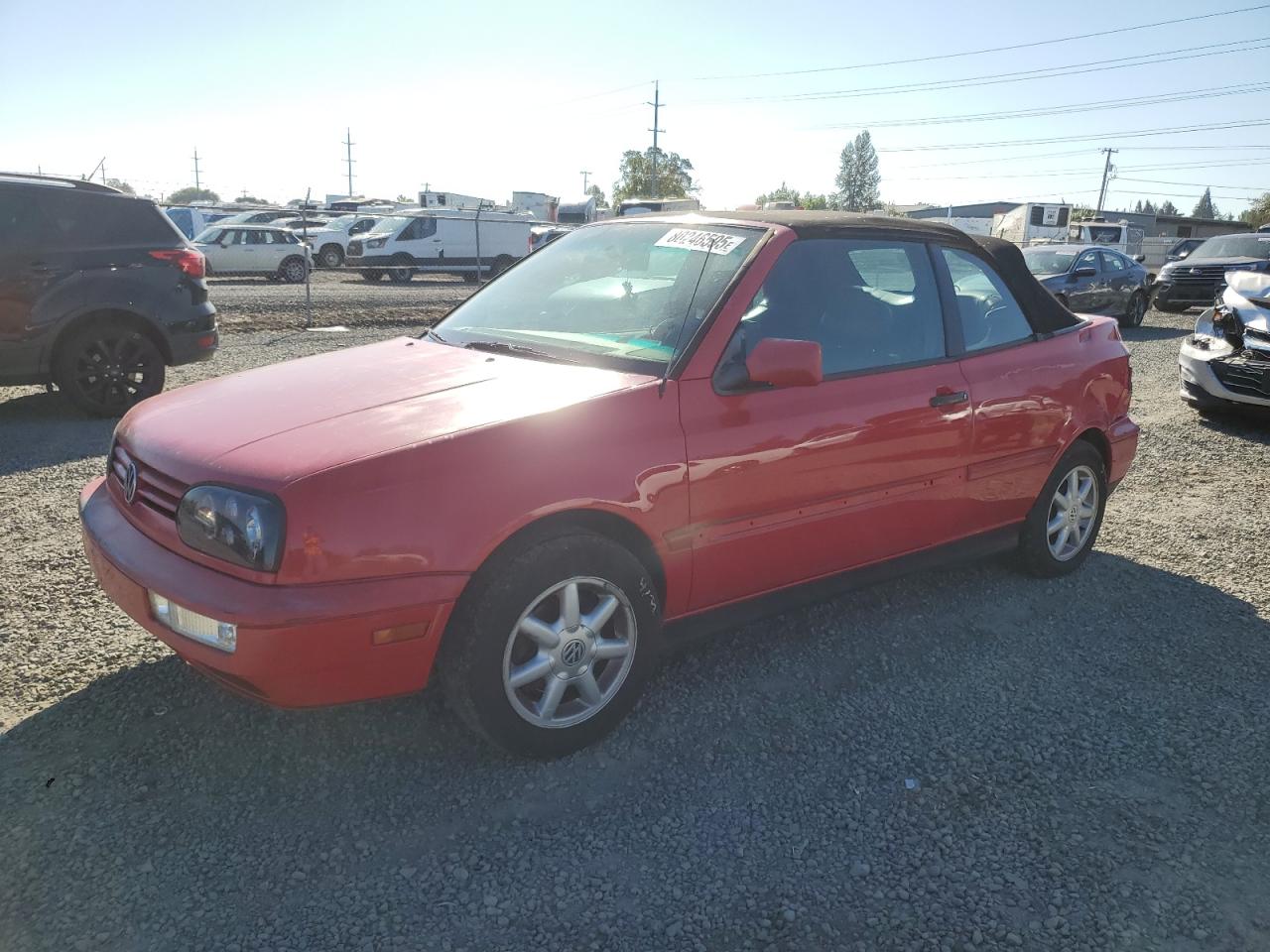 1998 Volkswagen Cabrio Gls Red vin: 3VWBA81E6WM812176