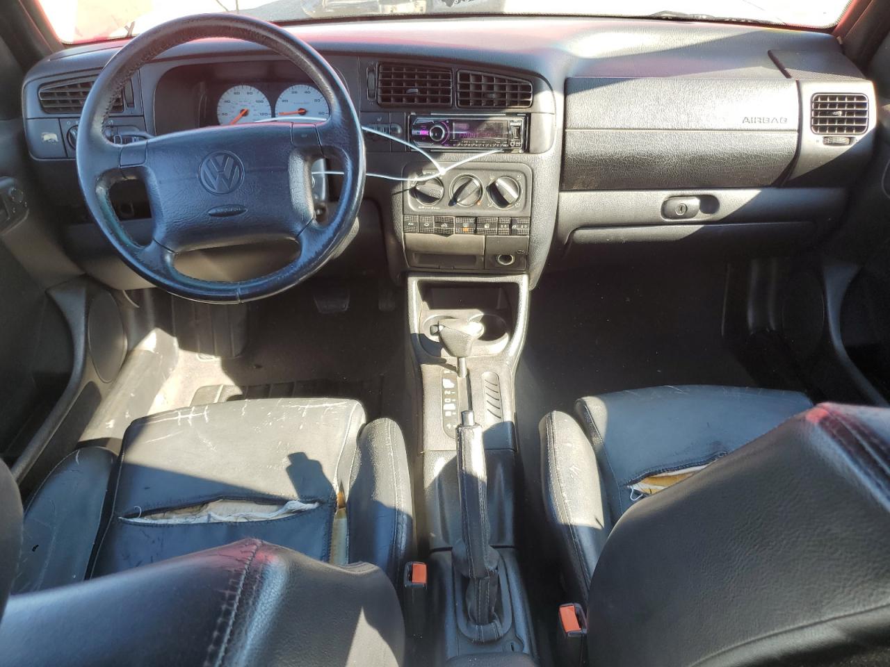1998 Volkswagen Cabrio Gls Red vin: 3VWBA81E6WM812176