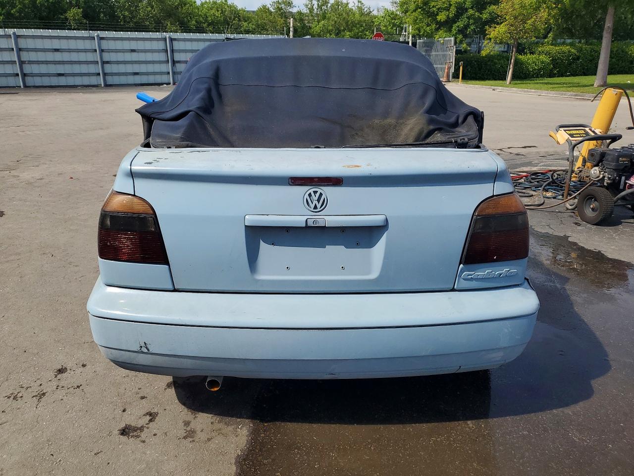 1997 Volkswagen Cabrio Highline Blue vin: 3VWBA81EXVM804256