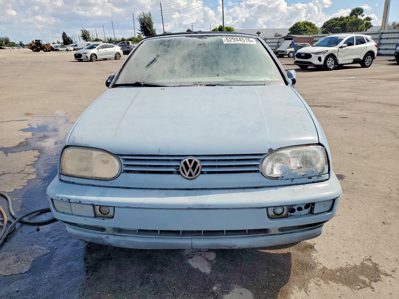 1997 Volkswagen Cabrio Highline Blue vin: 3VWBA81EXVM804256