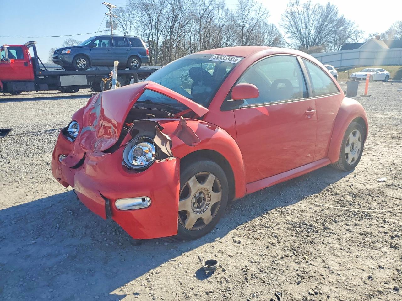 1998 Volkswagen New Beetle Red vin: 3VWBB61C1WM001868