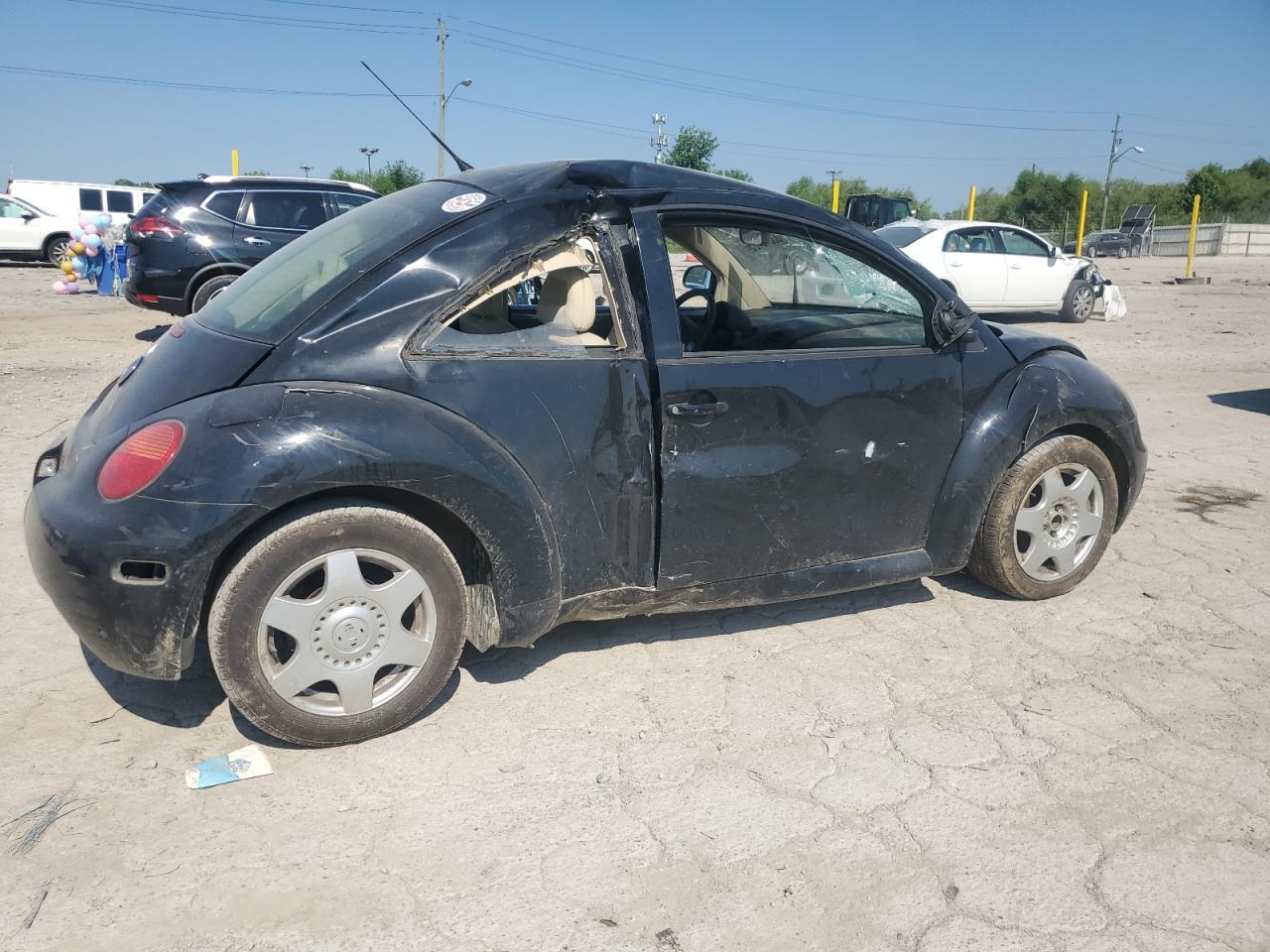 1998 Volkswagen New Beetle Black vin: 3VWBB61C6WM005012