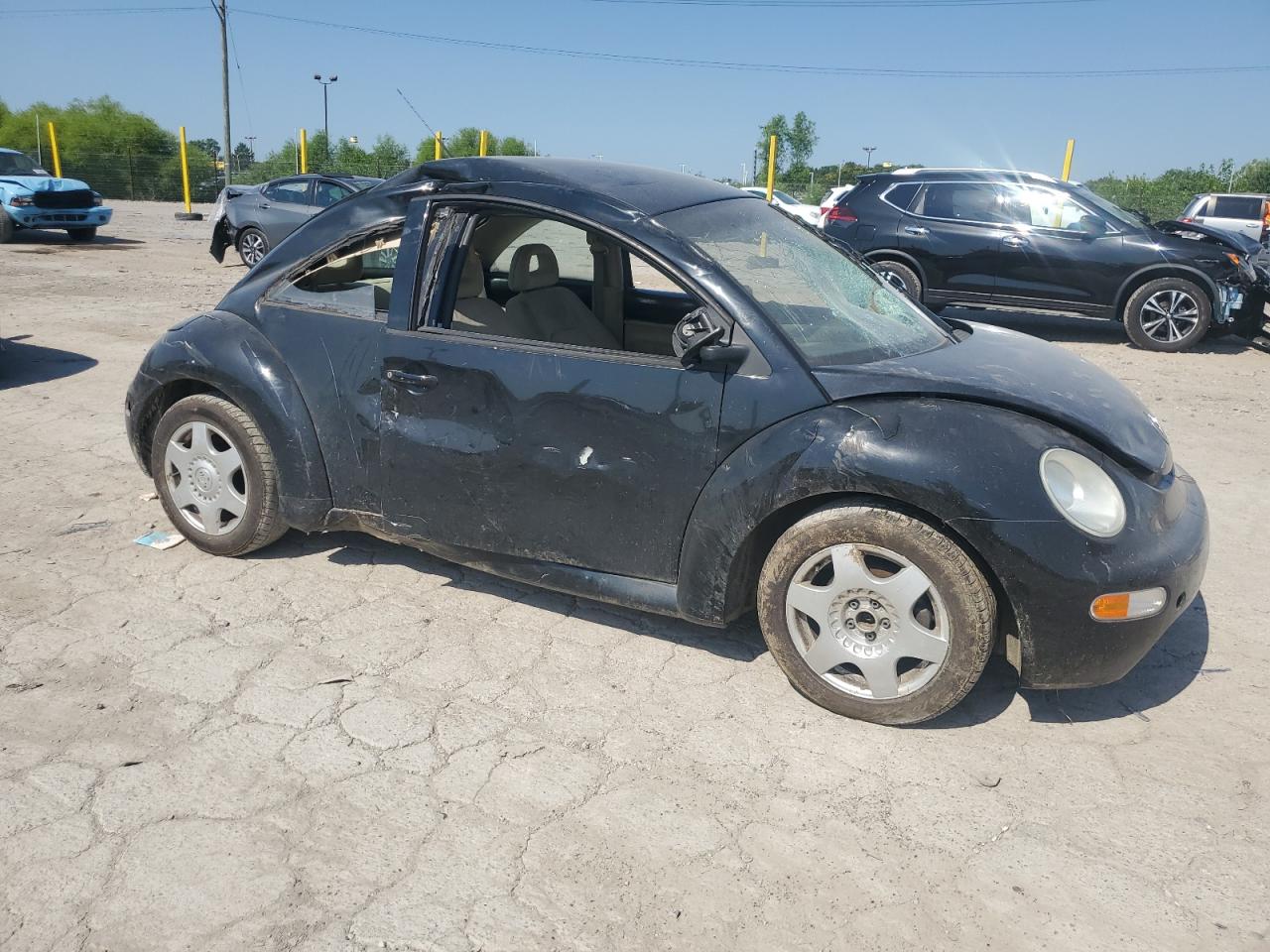 1998 Volkswagen New Beetle Black vin: 3VWBB61C6WM005012