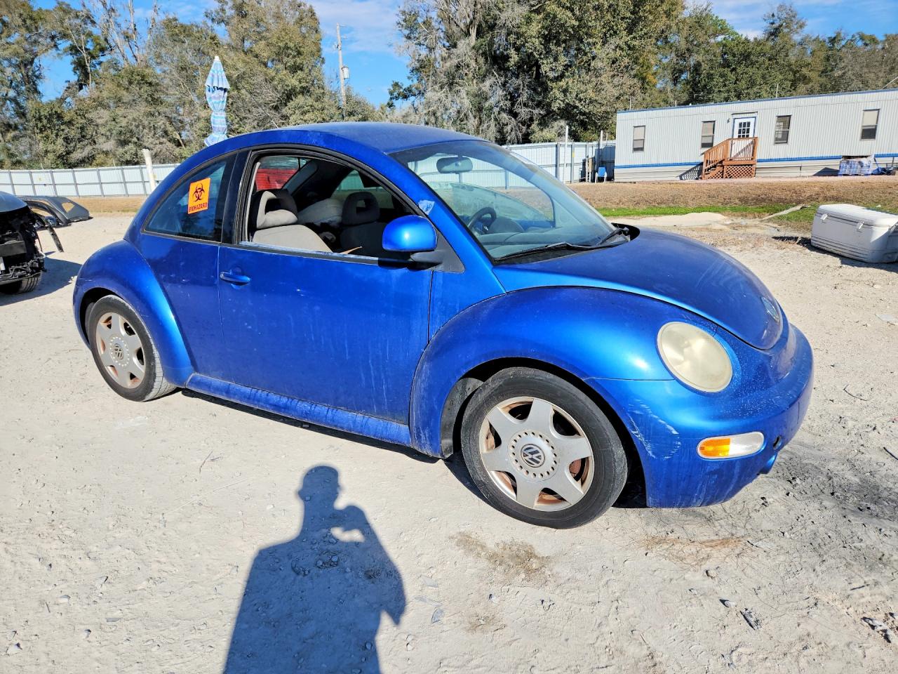 1998 Volkswagen New Beetle Blue vin: 3VWBB61C6WM017936