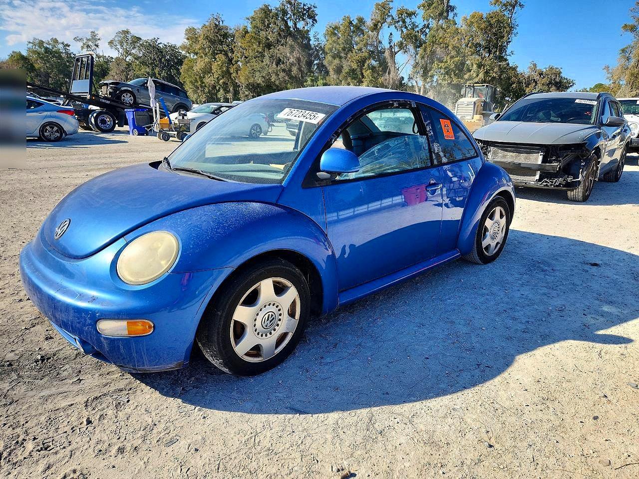 1998 Volkswagen New Beetle Blue vin: 3VWBB61C6WM017936