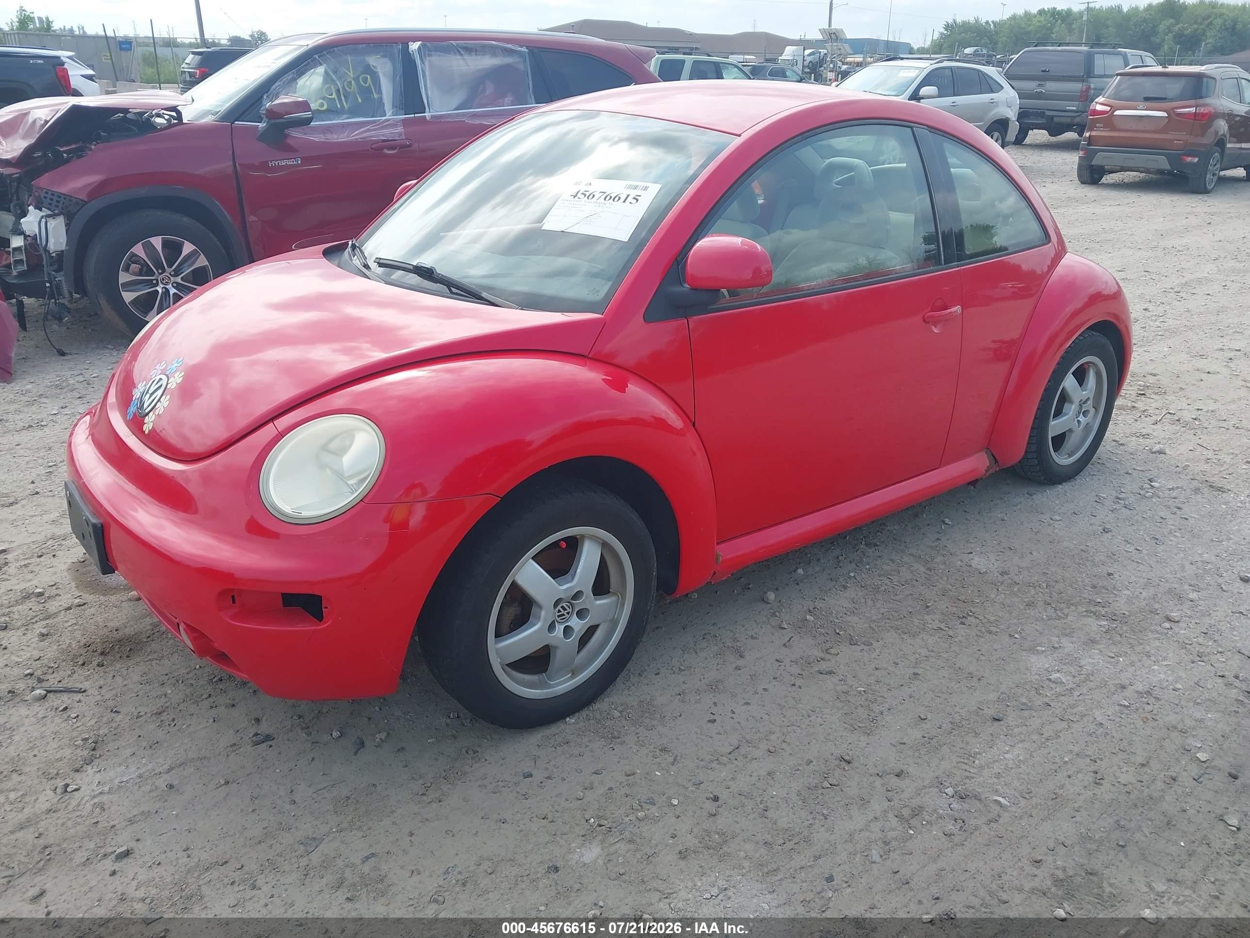 1998 Volkswagen New Beetle   Красный vin: 3VWBB61C6WM050127