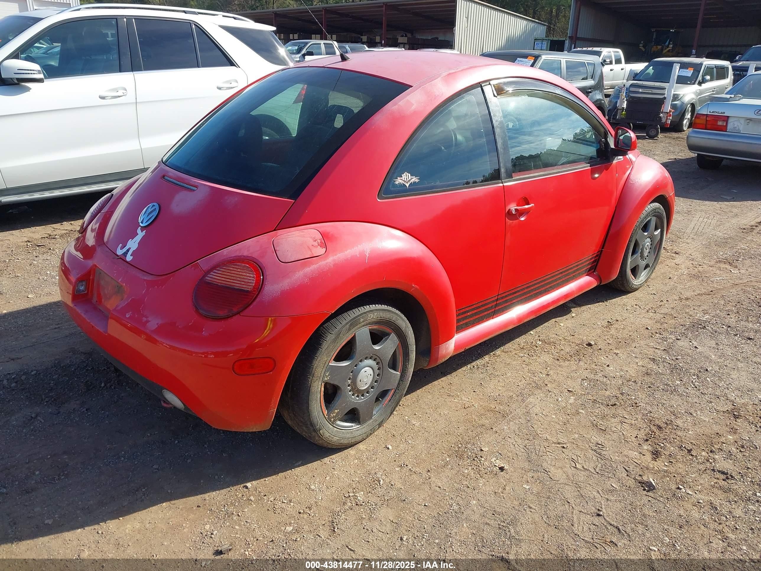 1998 Volkswagen New Beetle   Красный vin: 3VWBB61C7WM024264