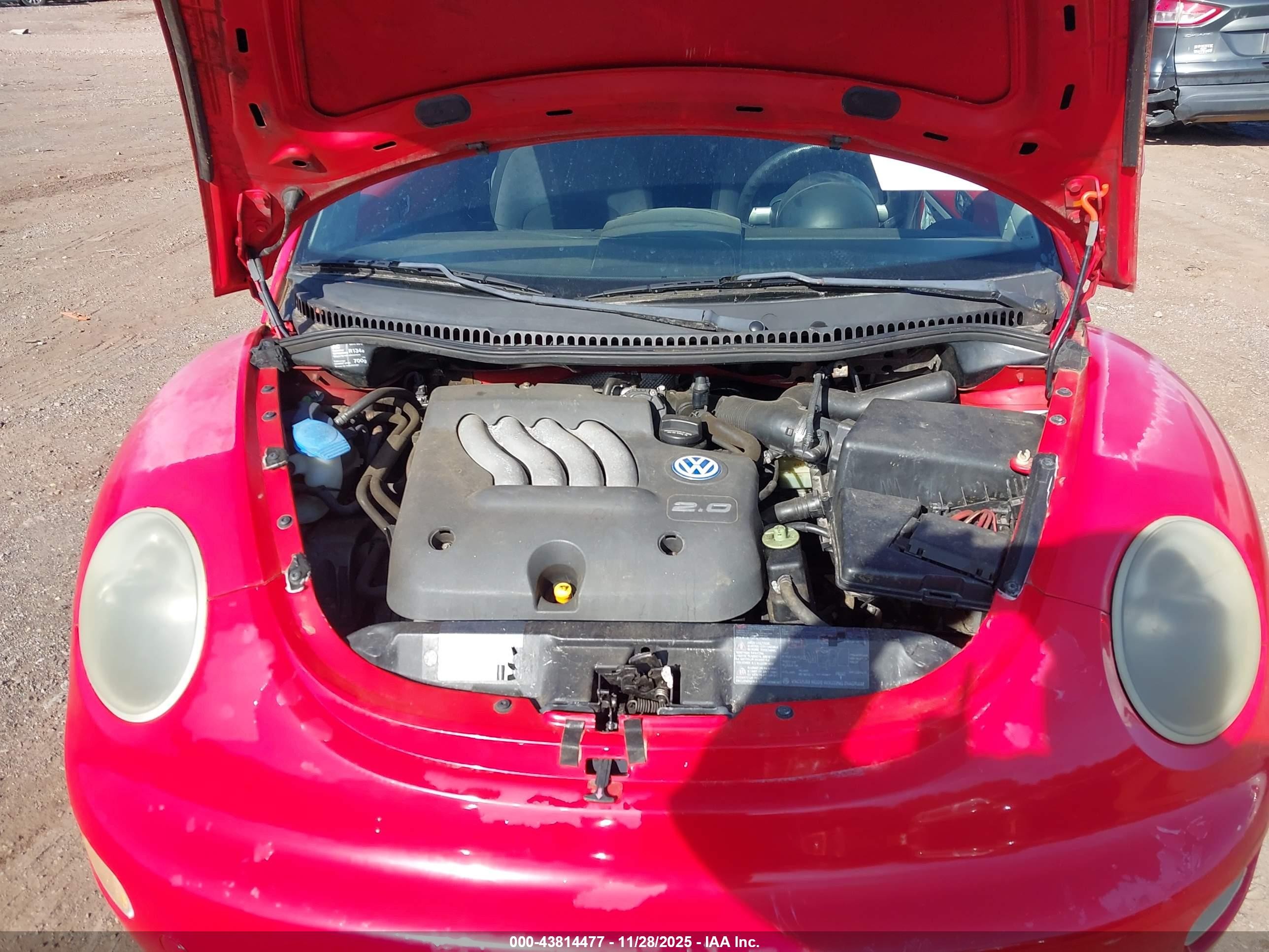 1998 Volkswagen New Beetle   Красный vin: 3VWBB61C7WM024264