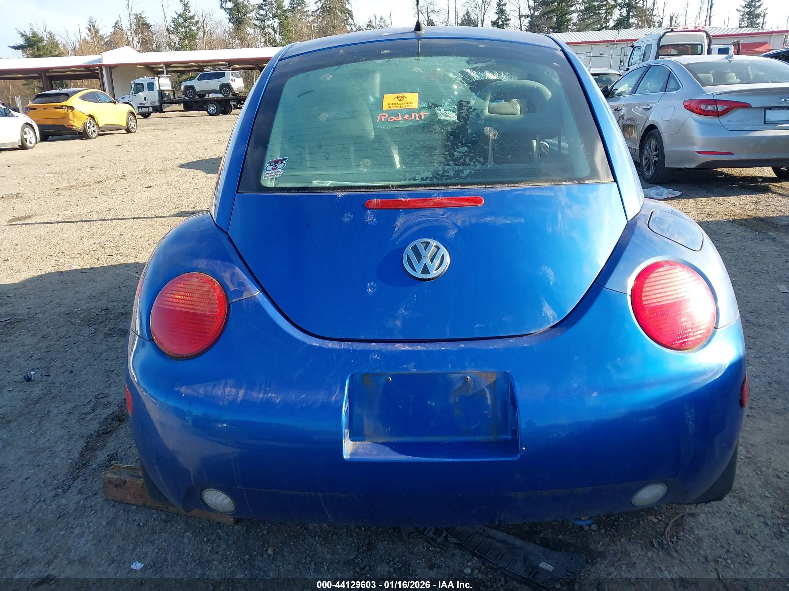 1998 Volkswagen New Beetle   Blue vin: 3VWBB61CXWM006888