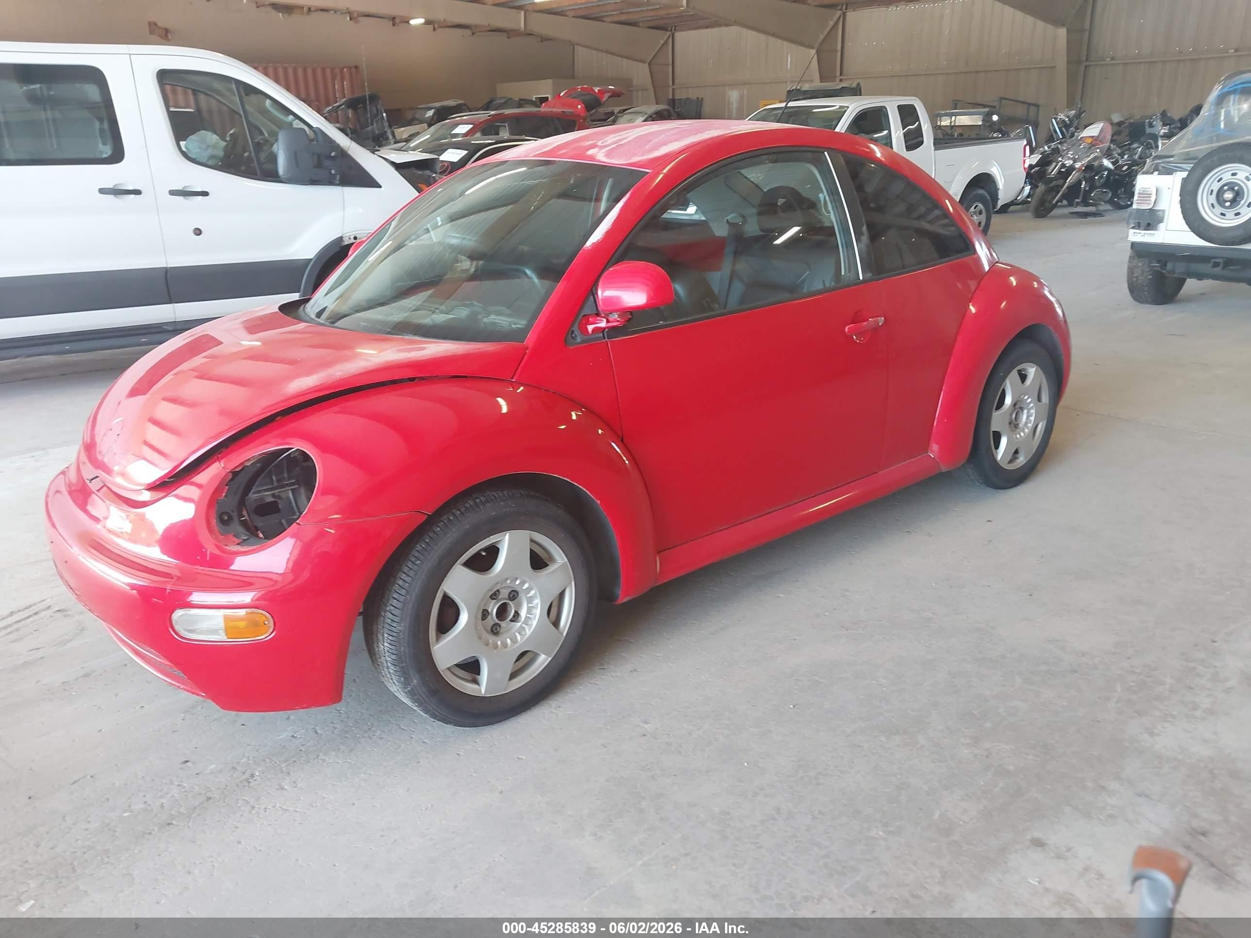 1998 Volkswagen New Beetle   Red vin: 3VWBB61CXWM024887