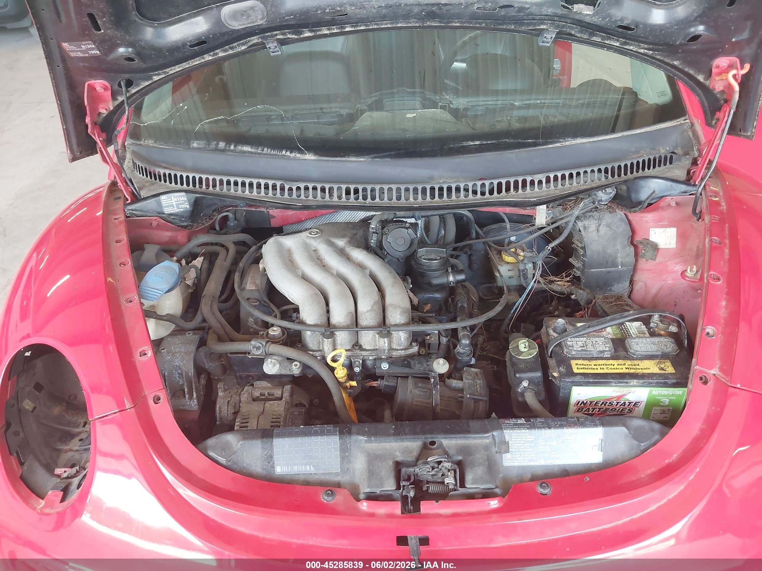1998 Volkswagen New Beetle   Red vin: 3VWBB61CXWM024887