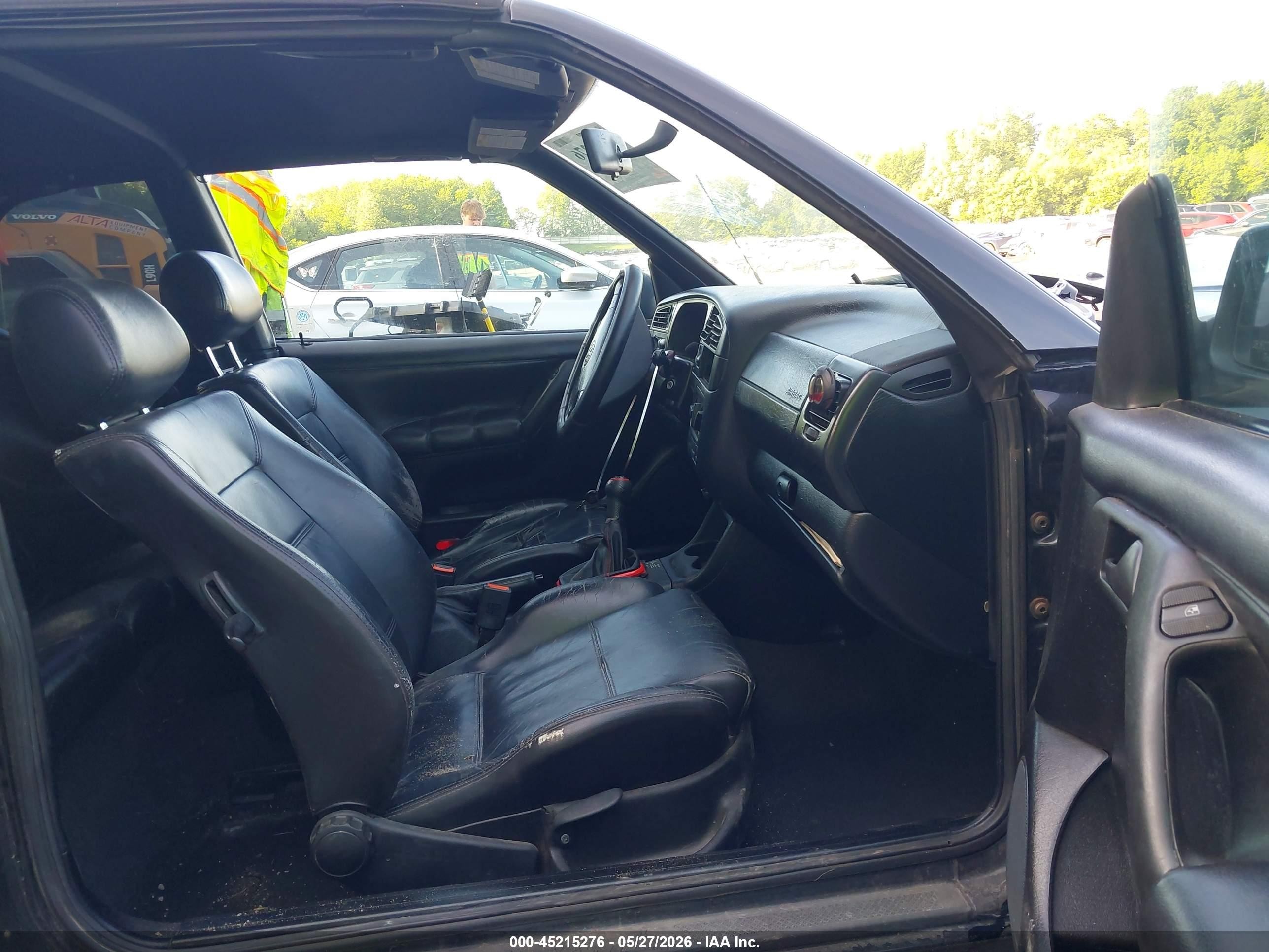 1999 Volkswagen Cabrio Gls Black vin: 3VWBB81E3XM800727