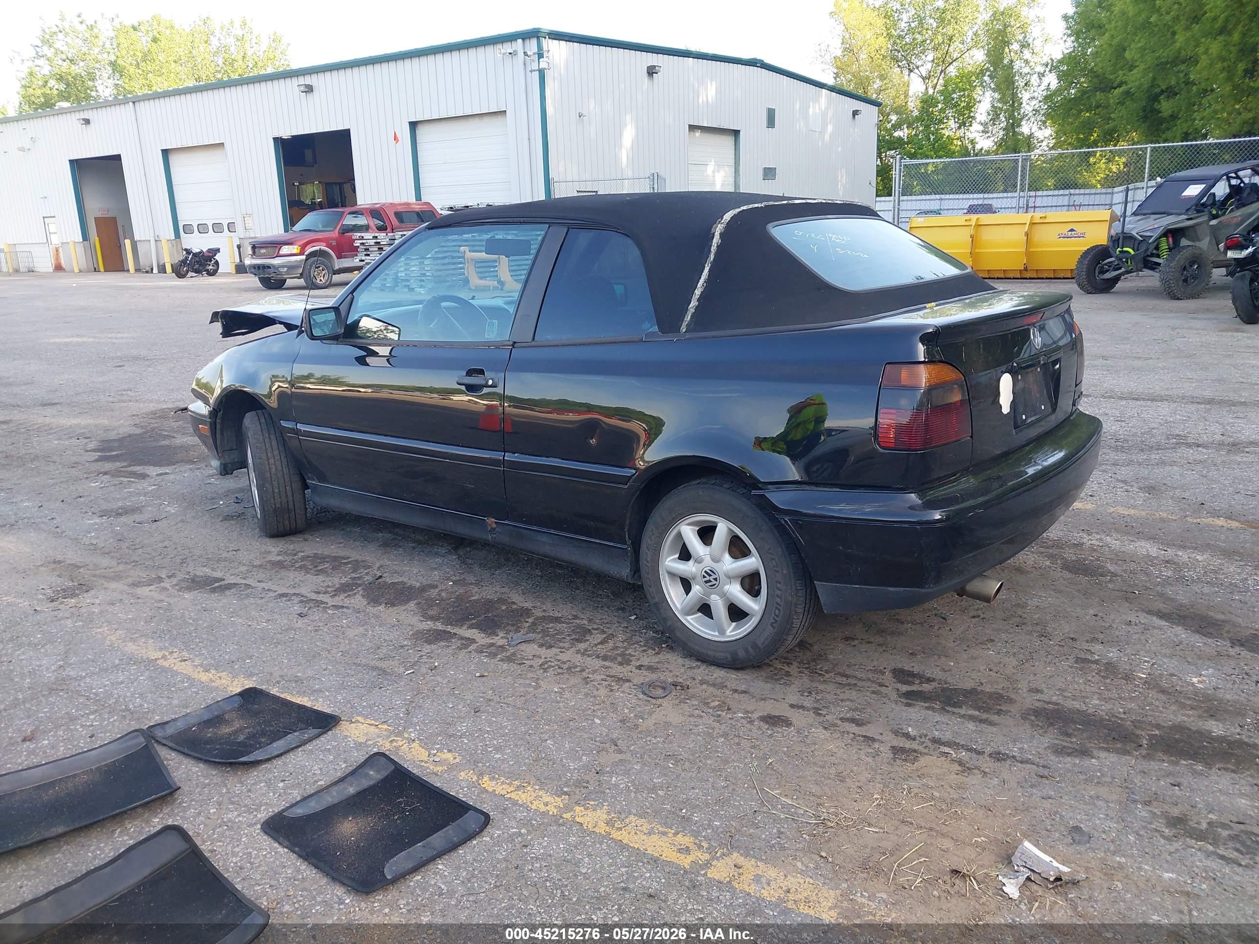 1999 Volkswagen Cabrio Gls Black vin: 3VWBB81E3XM800727