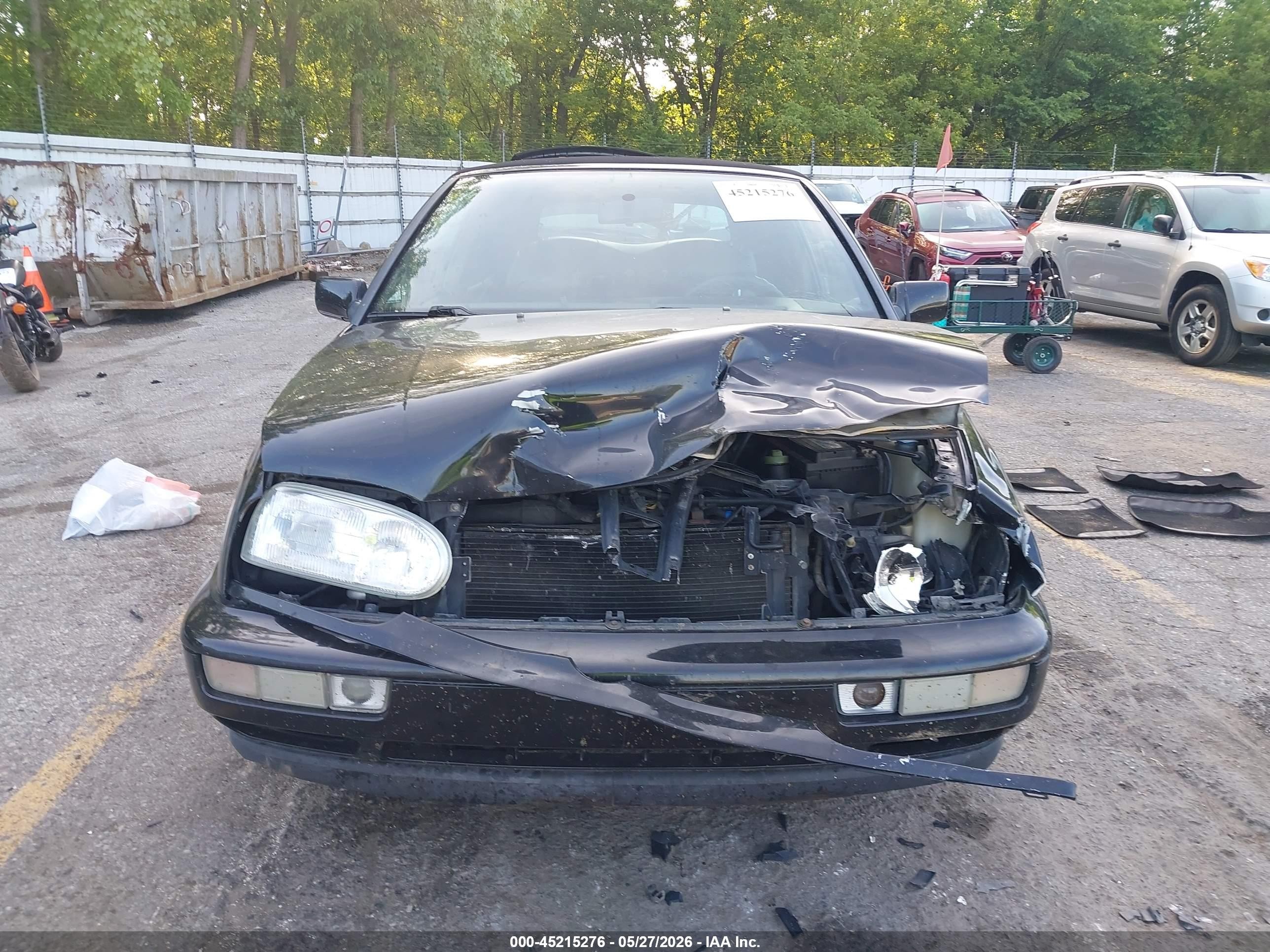 1999 Volkswagen Cabrio Gls Black vin: 3VWBB81E3XM800727