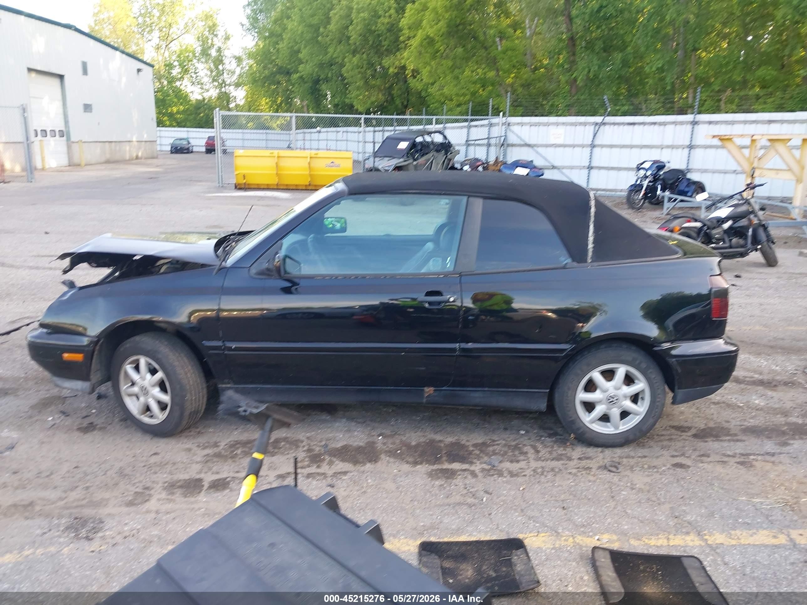 1999 Volkswagen Cabrio Gls Black vin: 3VWBB81E3XM800727