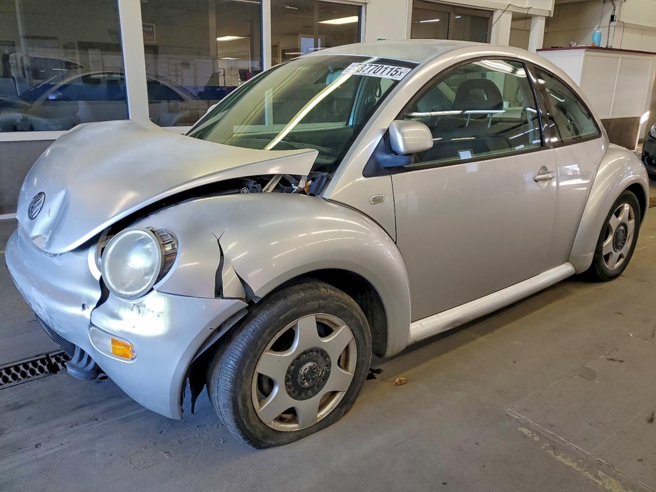 1999 Volkswagen New Beetle Gl Silver vin: 3VWBC21C0XM470747