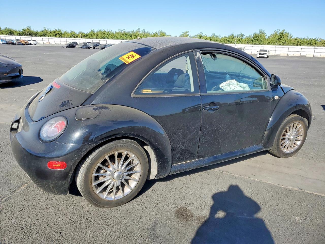 1999 Volkswagen New Beetle Gl Black vin: 3VWBC21C5XM443513