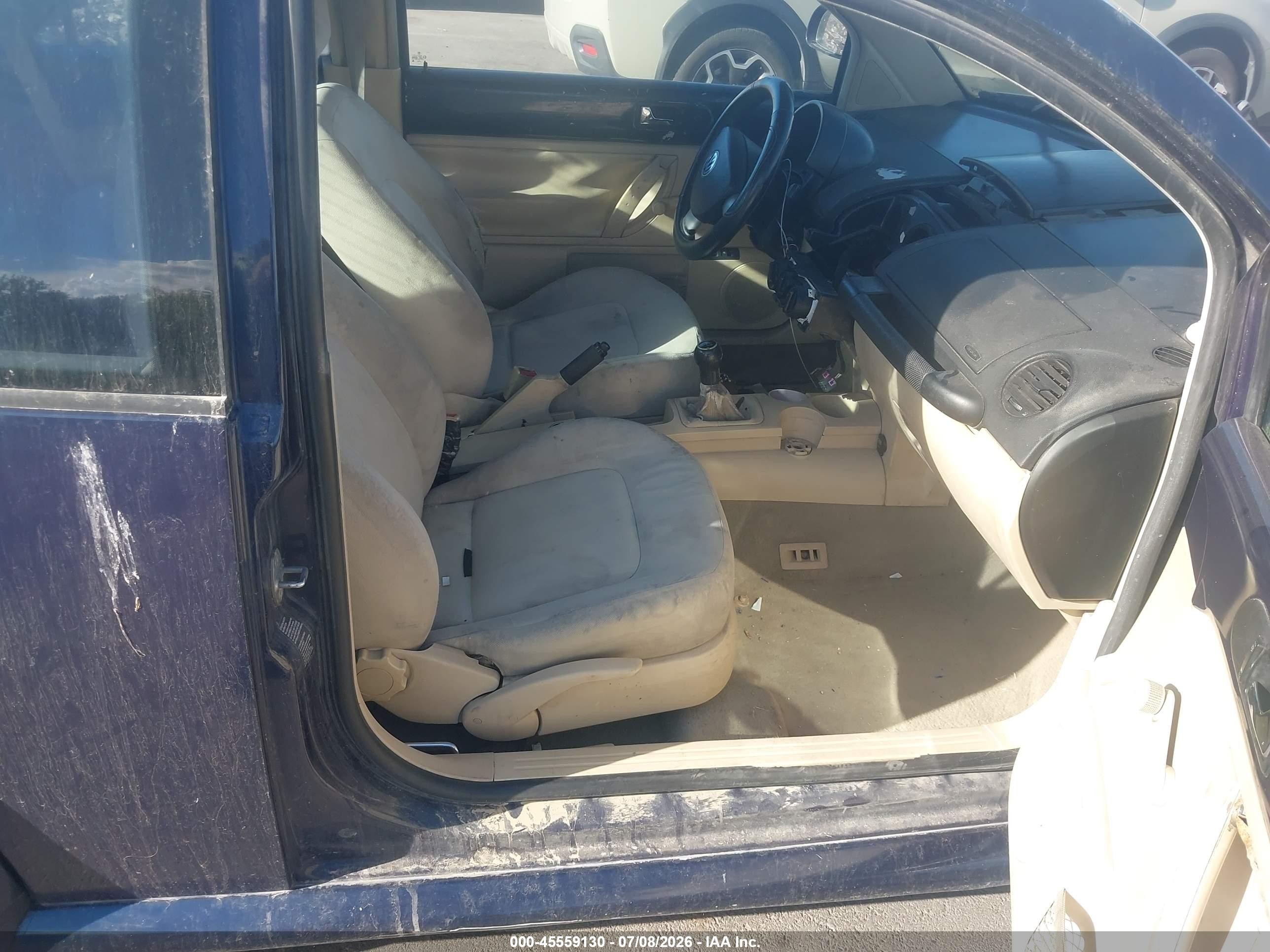 2000 Volkswagen New Beetle Gl Blue vin: 3VWBC21C7YM474926