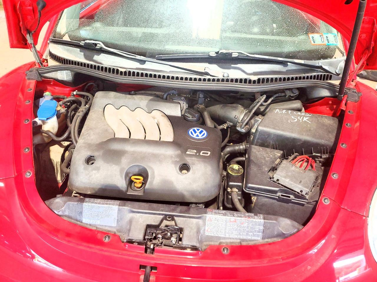 1999 Volkswagen New Beetle Gl Red vin: 3VWBC21C8XM427354