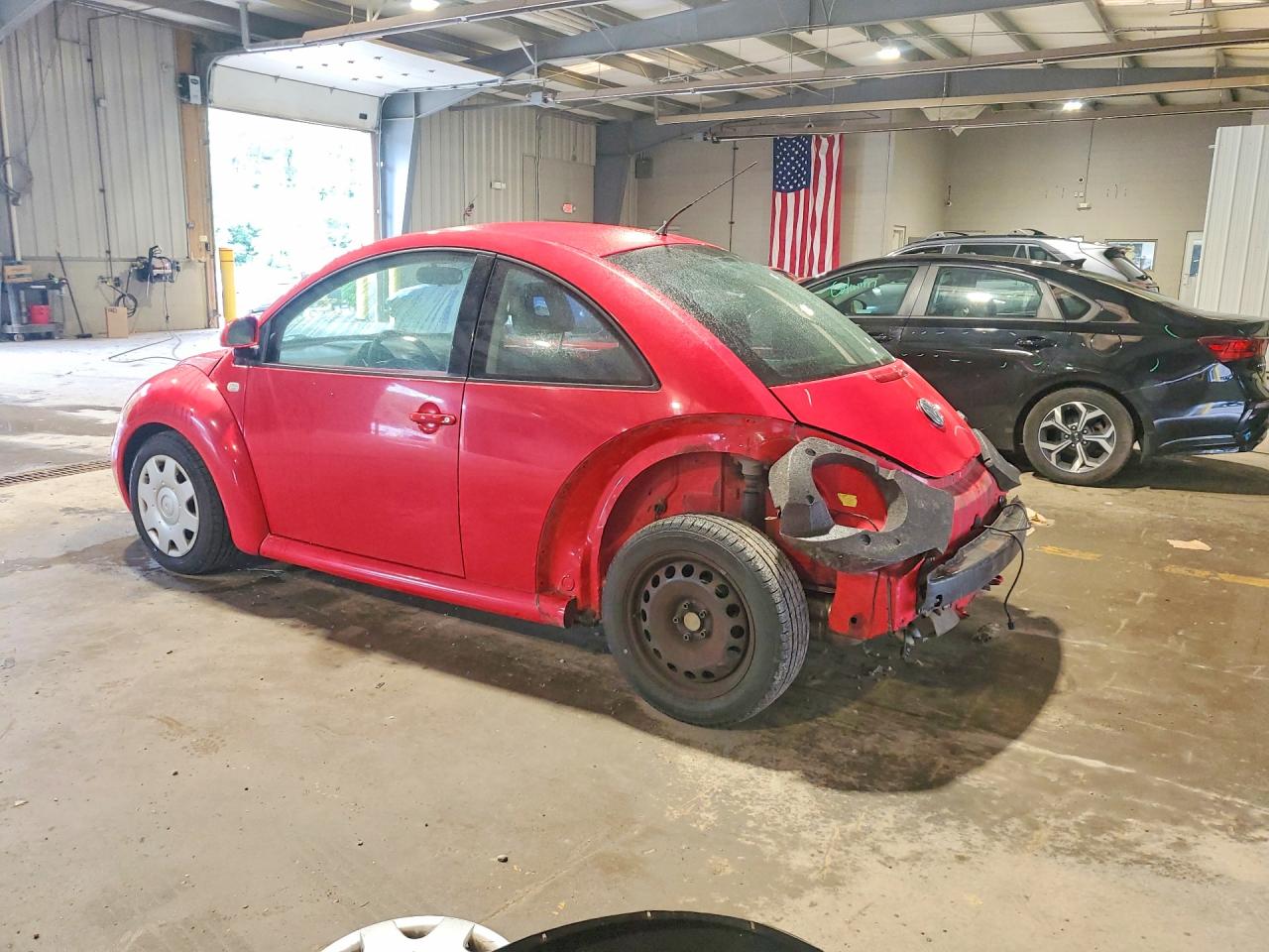 1999 Volkswagen New Beetle Gl Red vin: 3VWBC21C8XM427354
