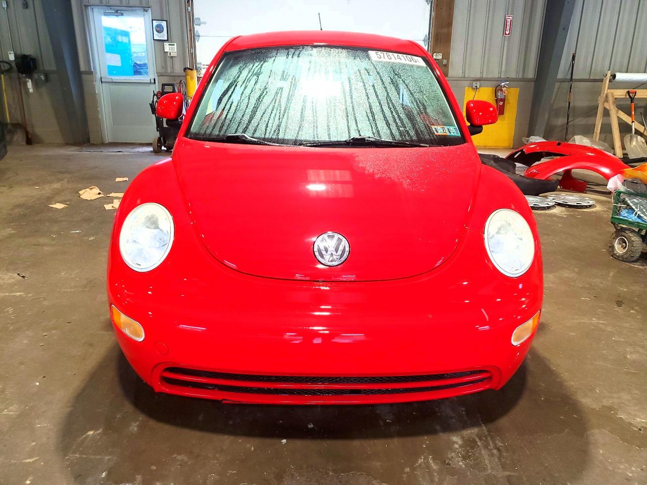 1999 Volkswagen New Beetle Gl Red vin: 3VWBC21C8XM427354