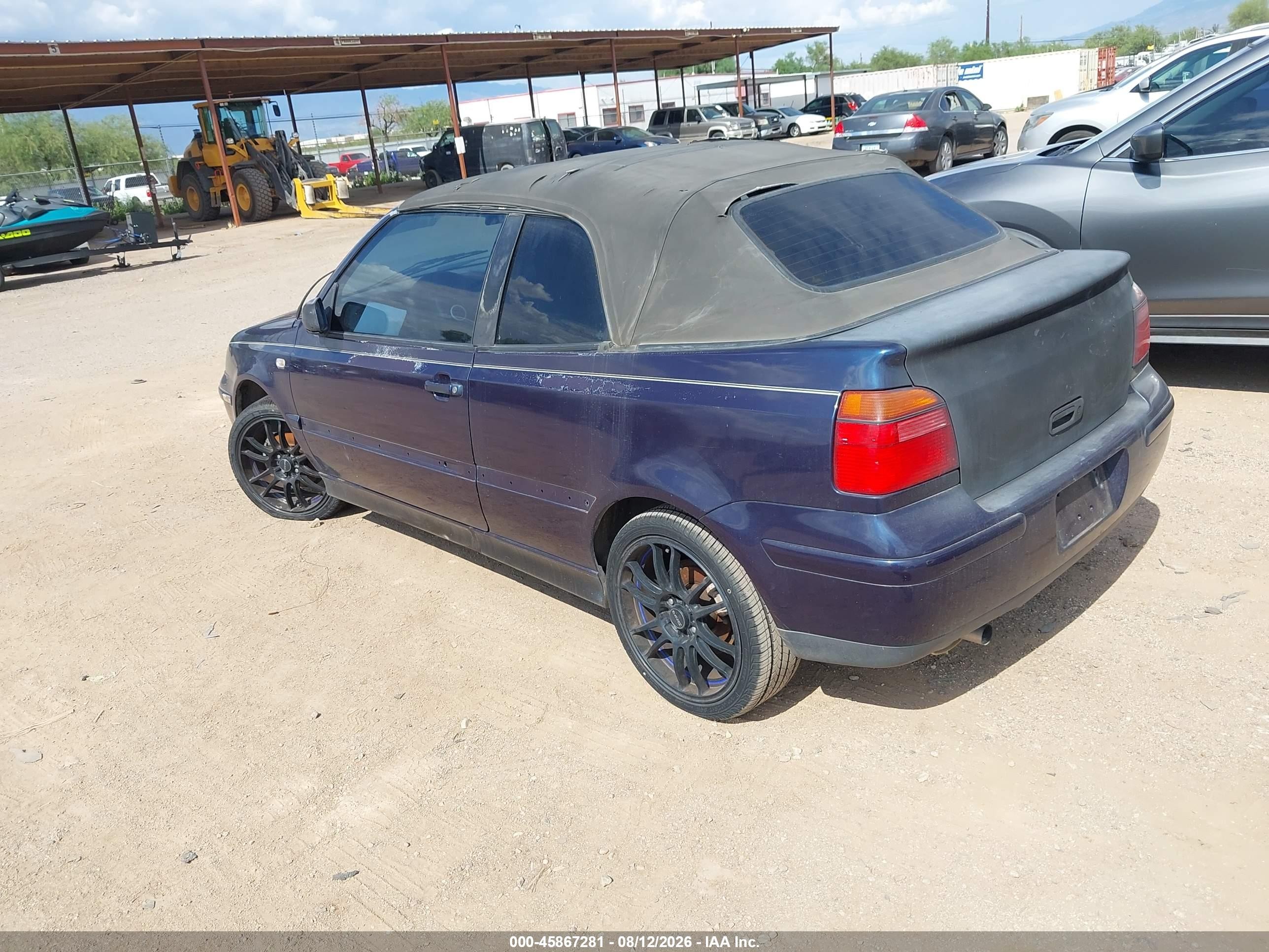 2001 Volkswagen Cabrio Gl Dark Blue vin: 3VWBC21V71M805060