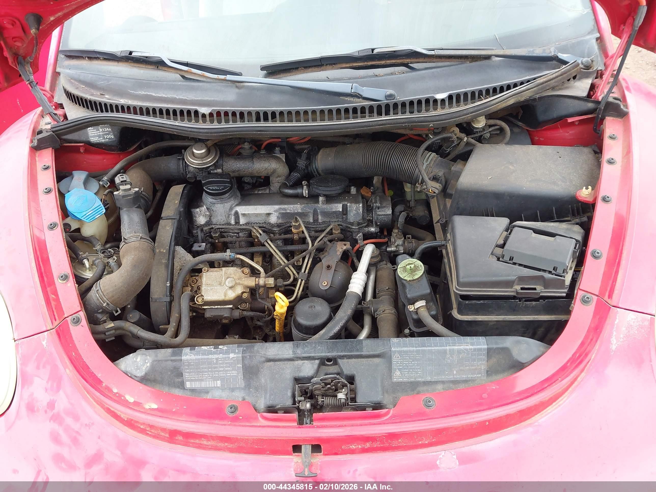 1998 Volkswagen New Beetle Tdi Красный vin: 3VWBF61C0WM040472