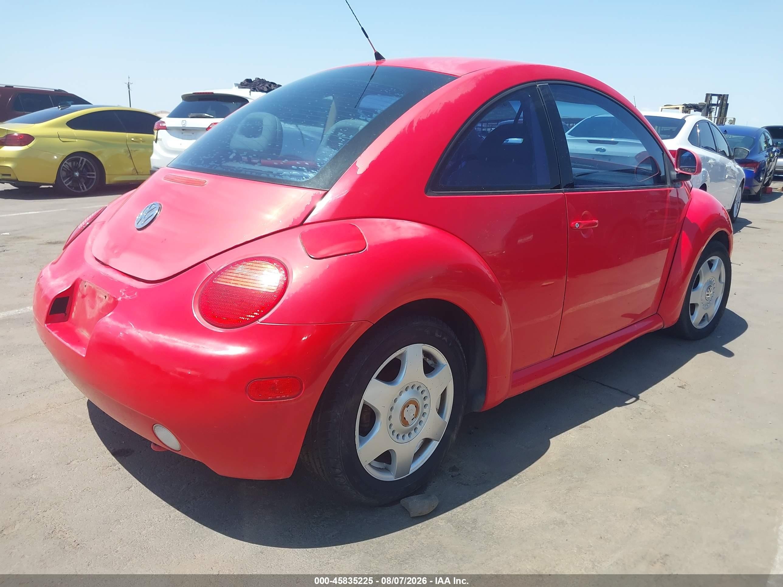 1998 Volkswagen New Beetle Tdi Красный vin: 3VWBF61C6WM010294