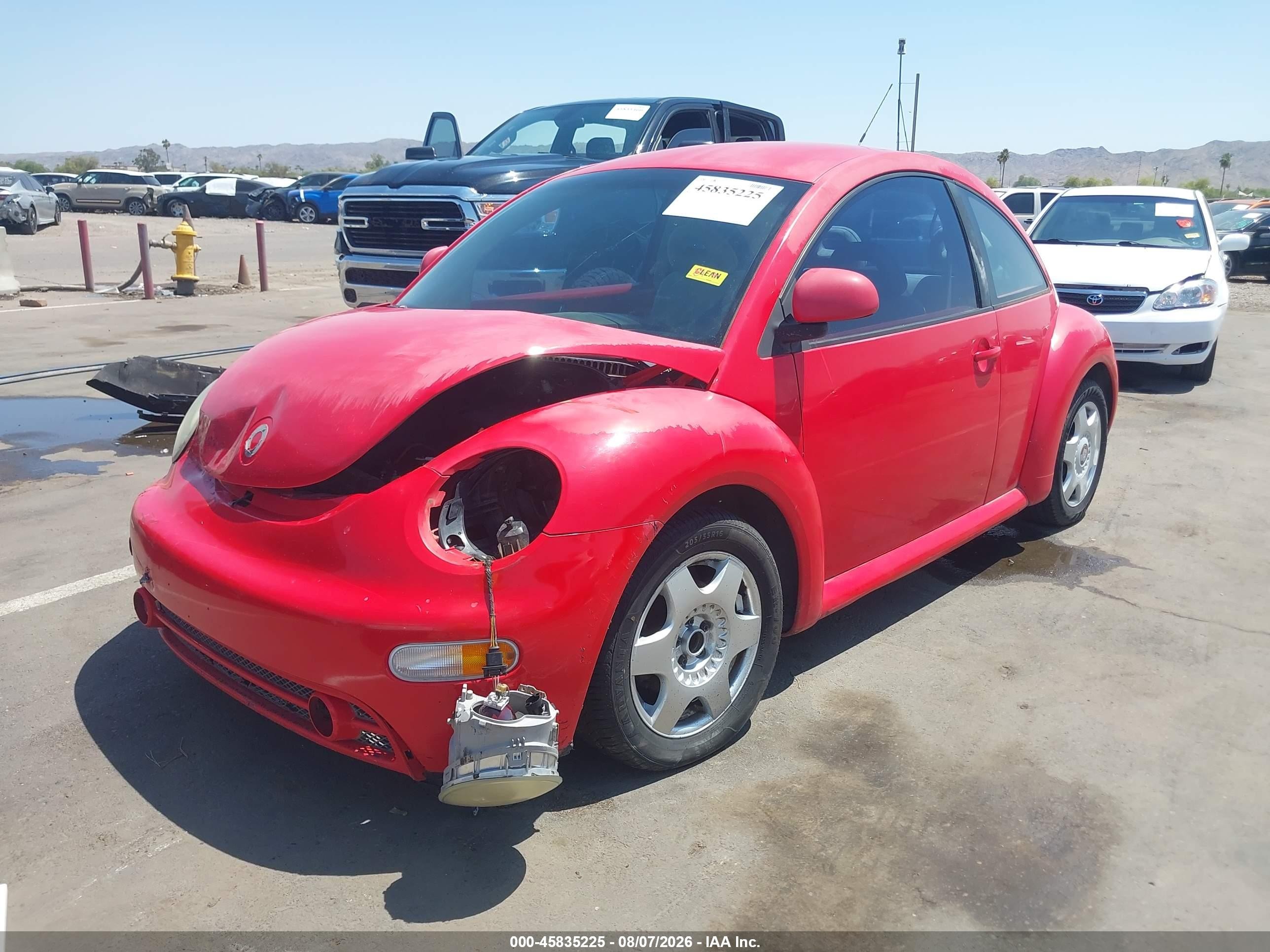 1998 Volkswagen New Beetle Tdi Красный vin: 3VWBF61C6WM010294