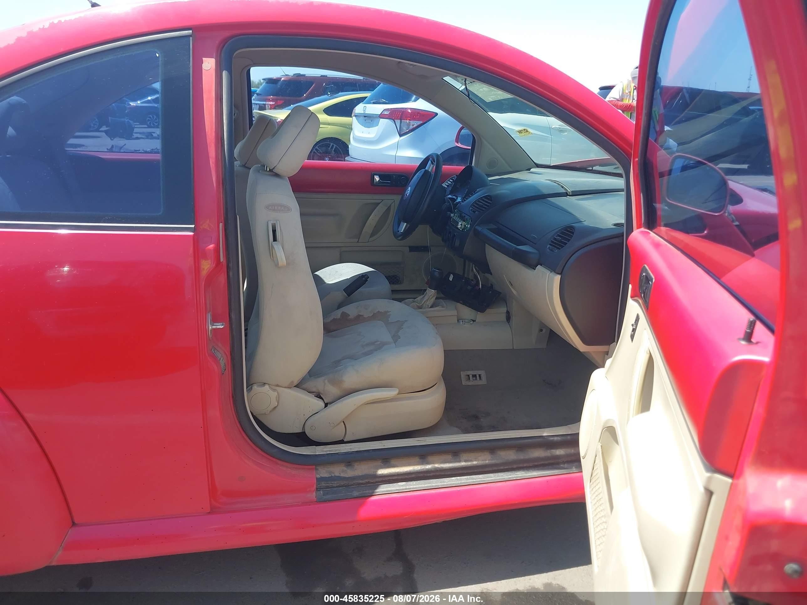 1998 Volkswagen New Beetle Tdi Красный vin: 3VWBF61C6WM010294