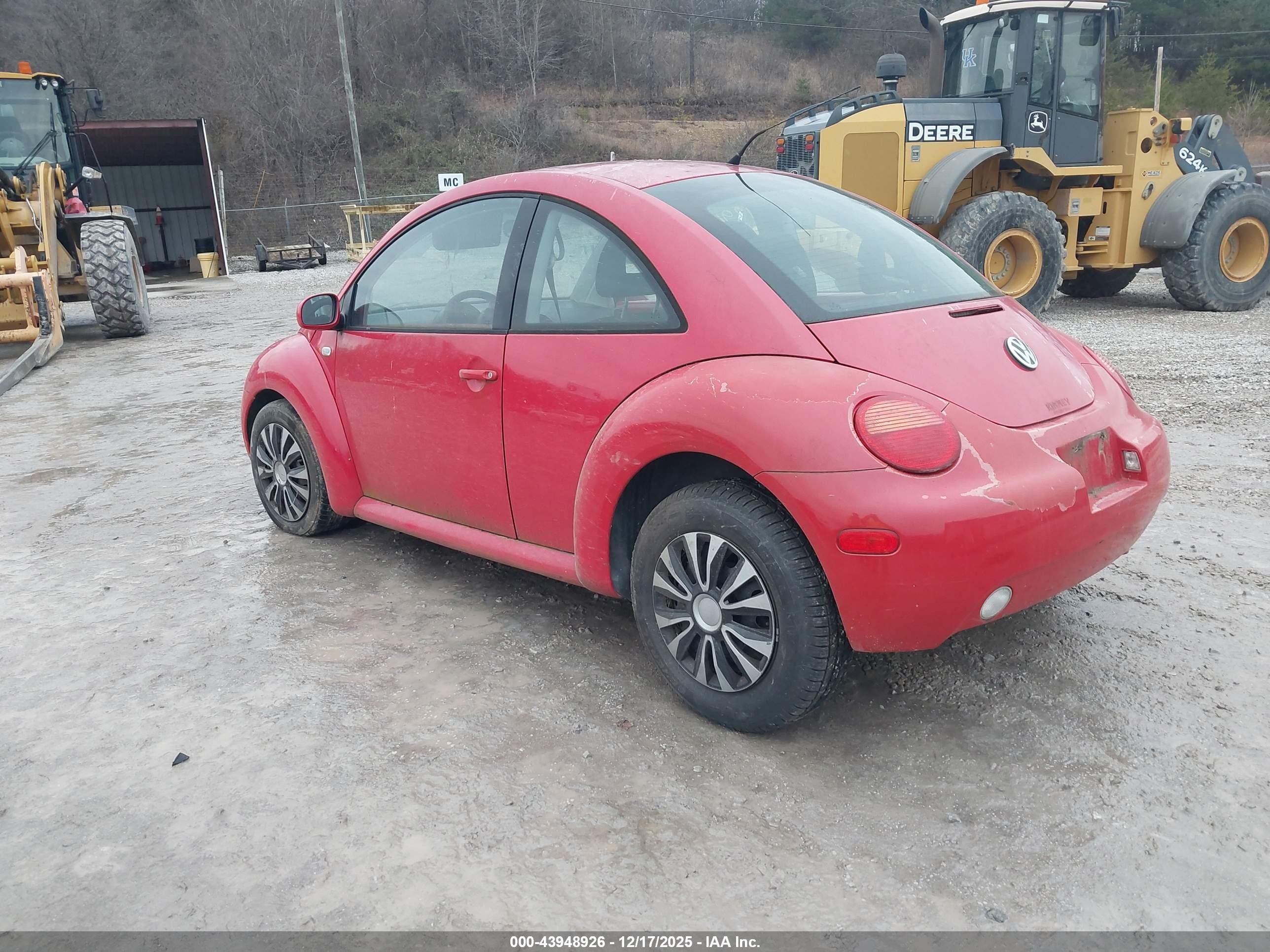 2001 Volkswagen New Beetle Gl Красный vin: 3VWBK21C01M430565
